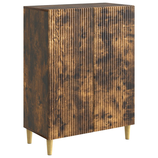 Dressoir Gerookt eiken 66 x 34,5 x 90 cm Bewerkt hout is nu te koop bij PeponiXL, paradijselijk wonen!