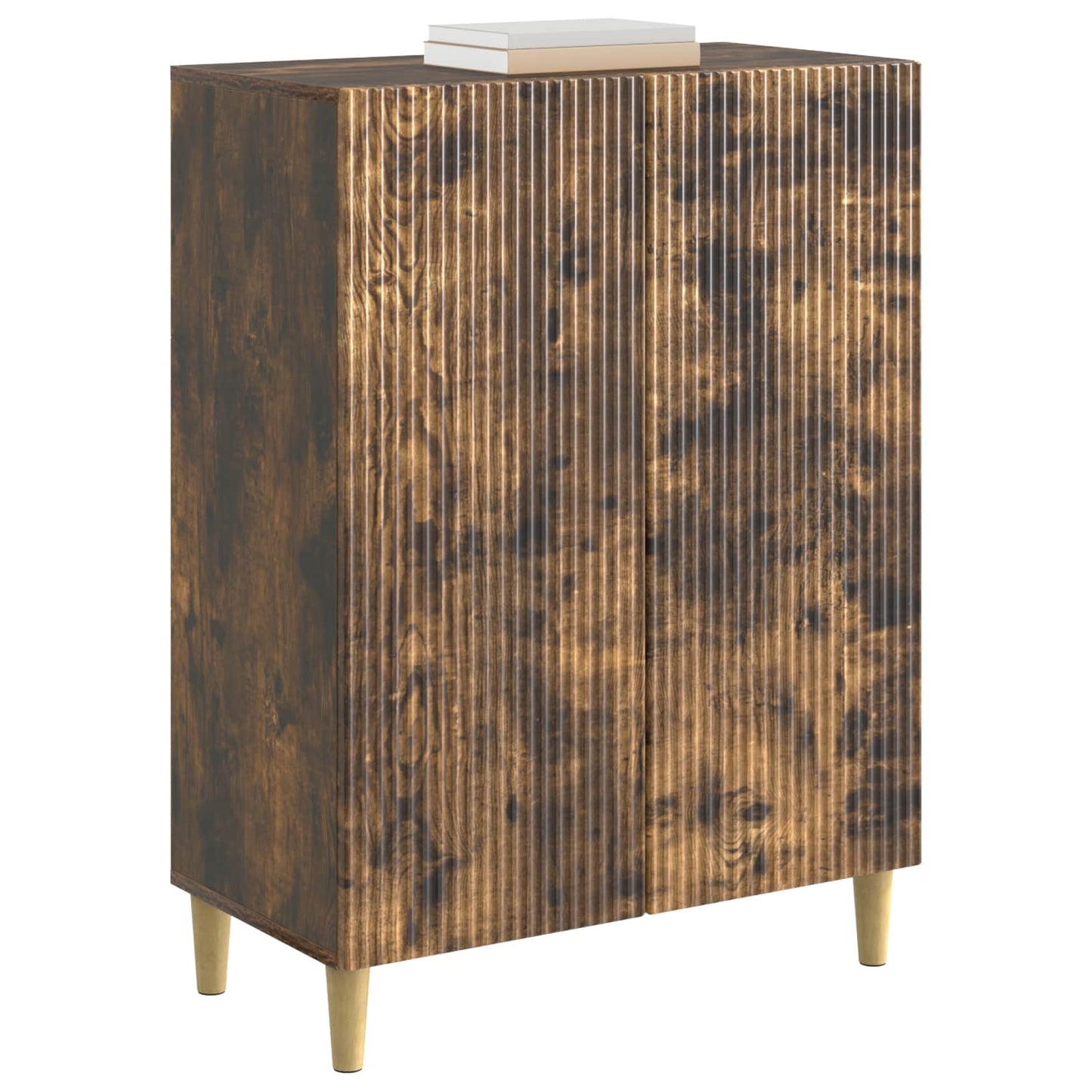 Dressoir Gerookt eiken 66 x 34,5 x 90 cm Bewerkt hout is nu te koop bij PeponiXL, paradijselijk wonen!
