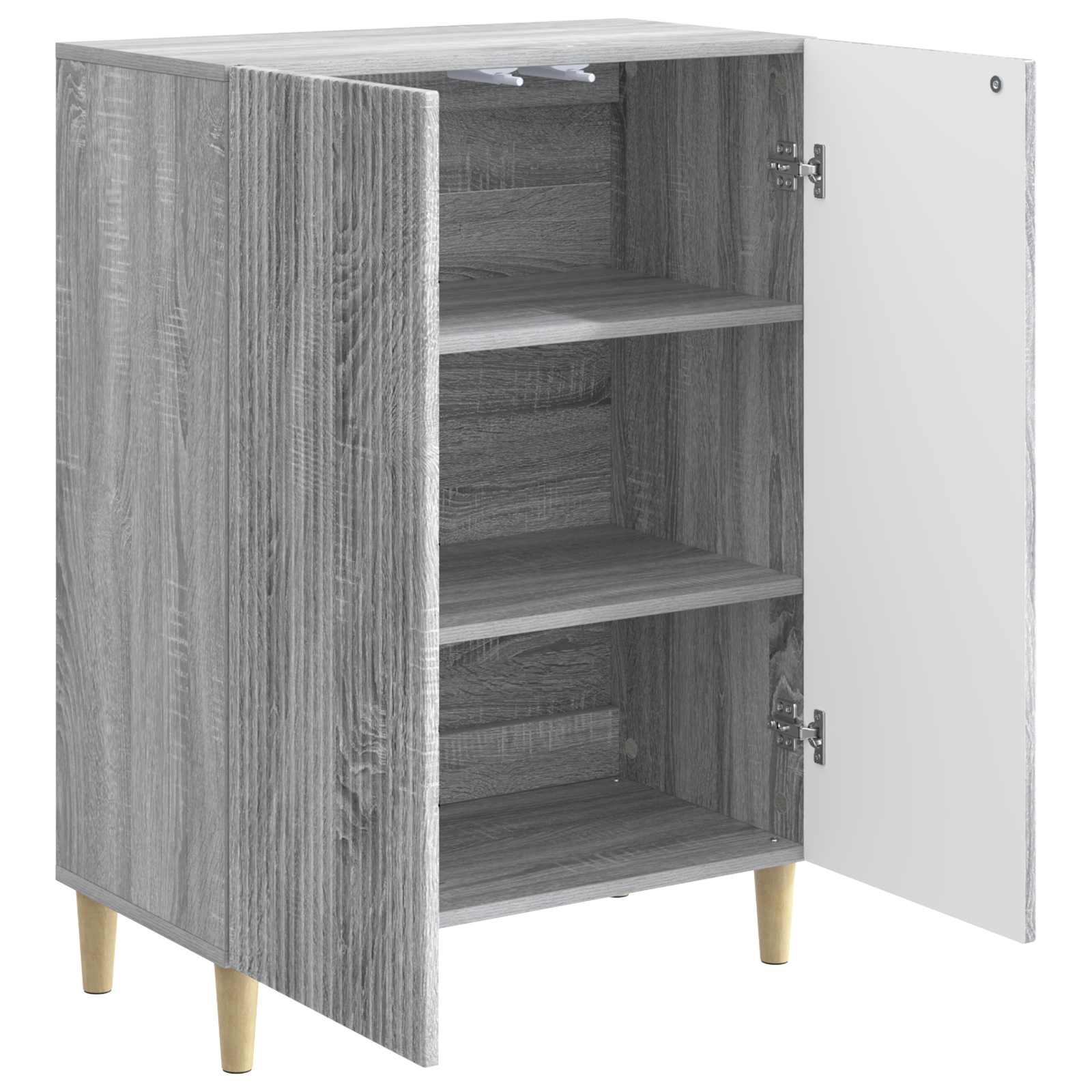 Dressoir Grijs sonoma 66 x 34,5 x 90 cm Bewerkt hout is nu te koop bij PeponiXL, paradijselijk wonen!