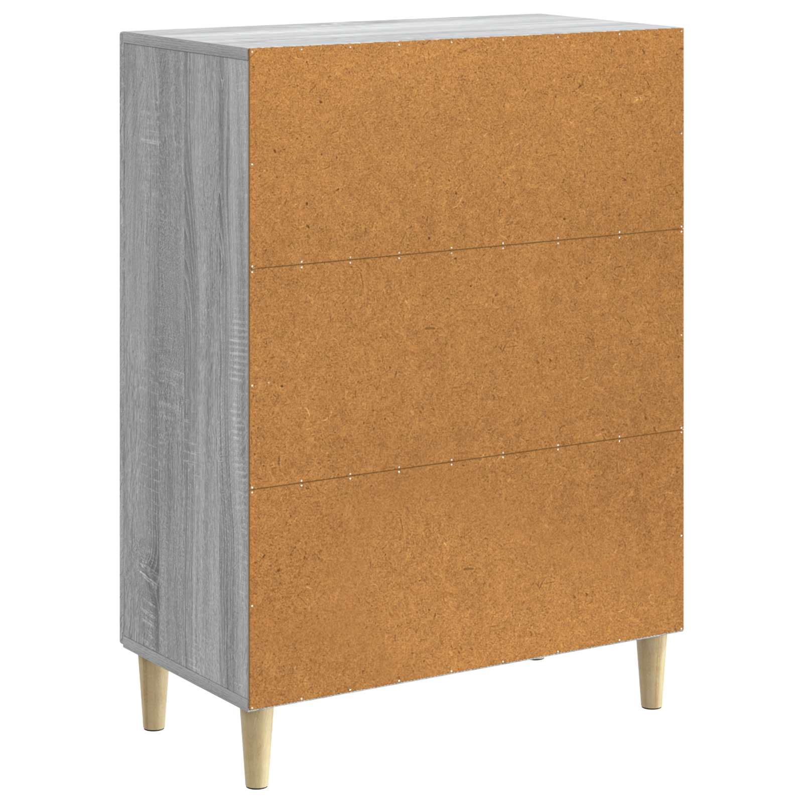 Dressoir Grijs sonoma 66 x 34,5 x 90 cm Bewerkt hout is nu te koop bij PeponiXL, paradijselijk wonen!
