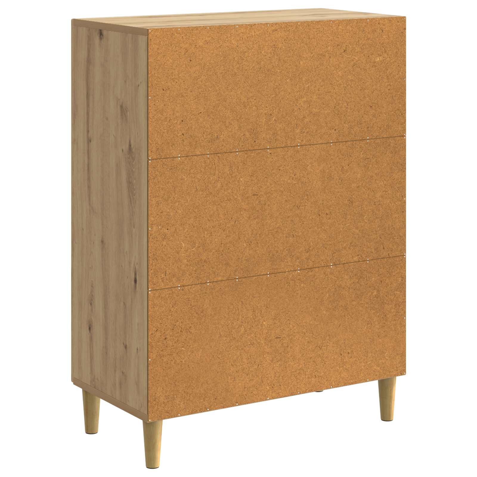 Dressoir Artisanaal eiken 66 x 34,5 x 90 cm Bewerkt hout is nu te koop bij PeponiXL, paradijselijk wonen!