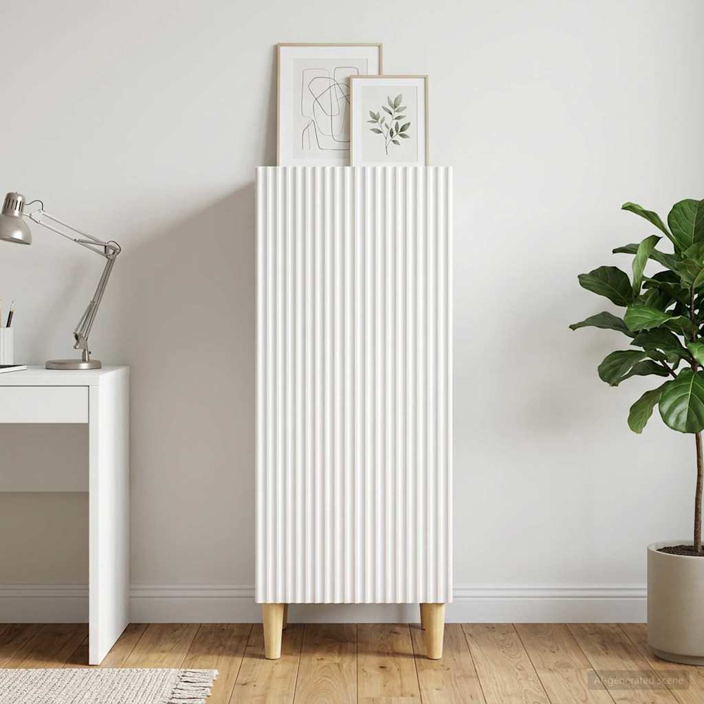 Dressoir Wit 33 x 34,5 x 90 cm Bewerkt hout is nu te koop bij PeponiXL, paradijselijk wonen!