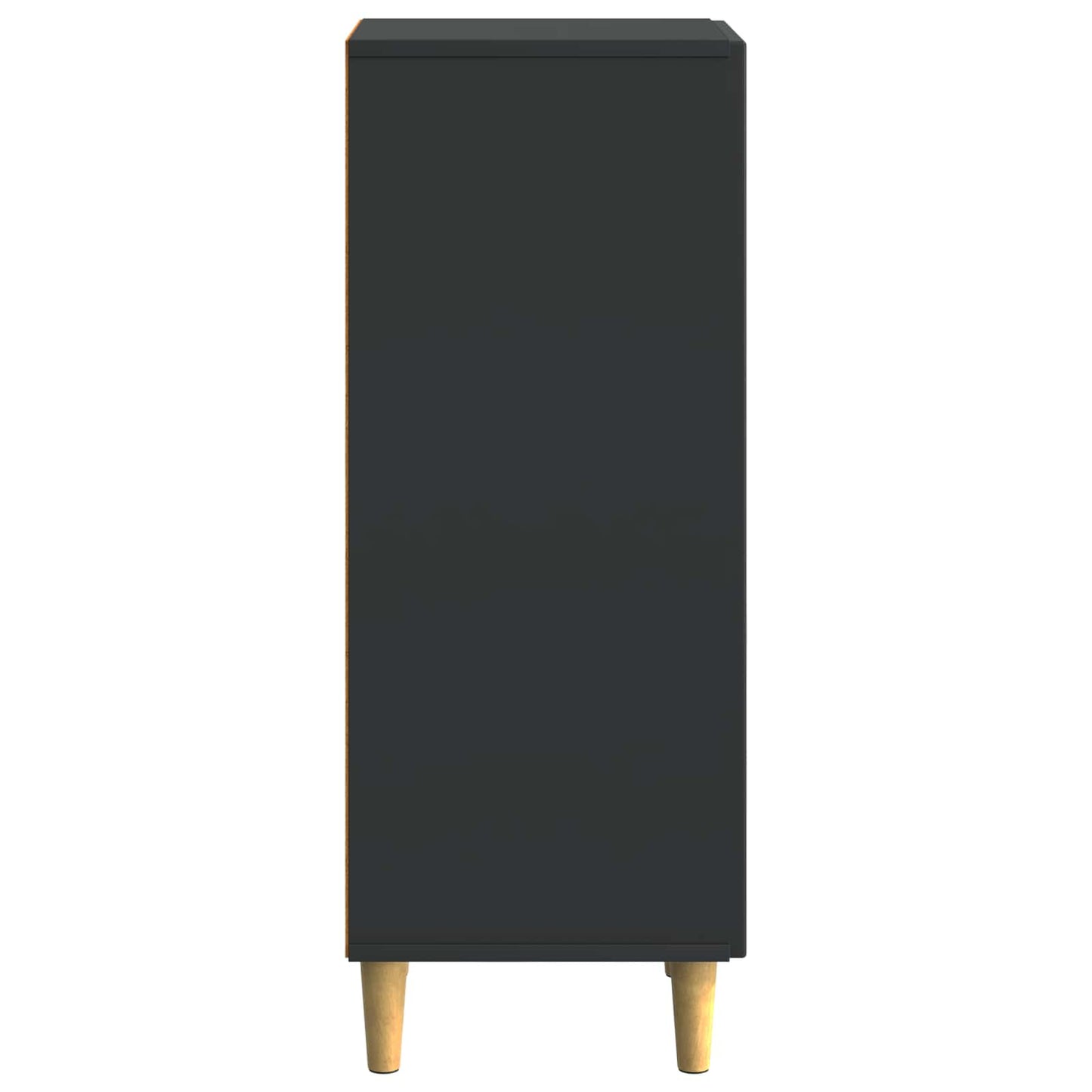 Dressoir Zwart 33 x 34,5 x 90 cm Bewerkt hout is nu te koop bij PeponiXL, paradijselijk wonen!