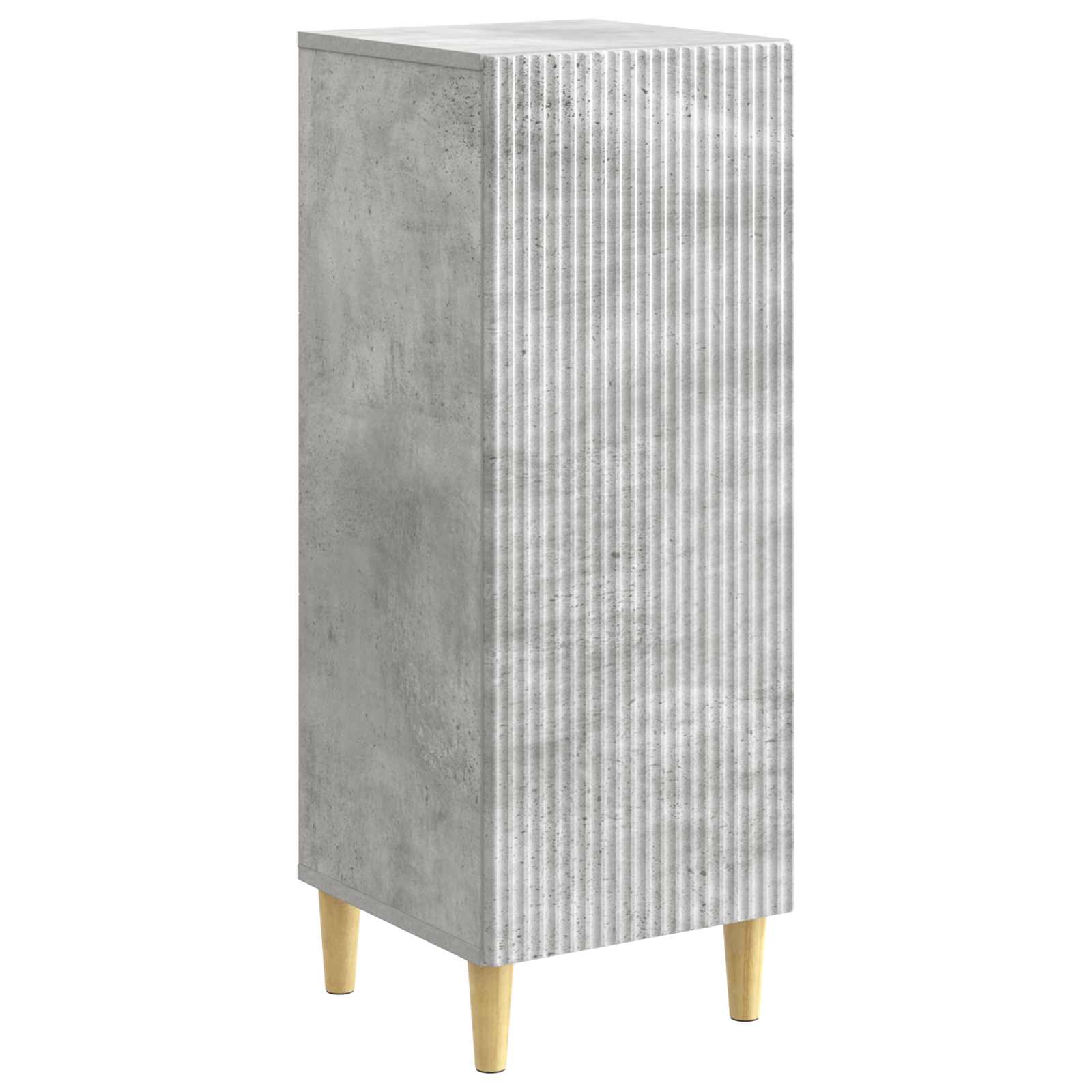 Dressoir Betongrijs 33 x 34,5 x 90 cm Bewerkt hout is nu te koop bij PeponiXL, paradijselijk wonen!