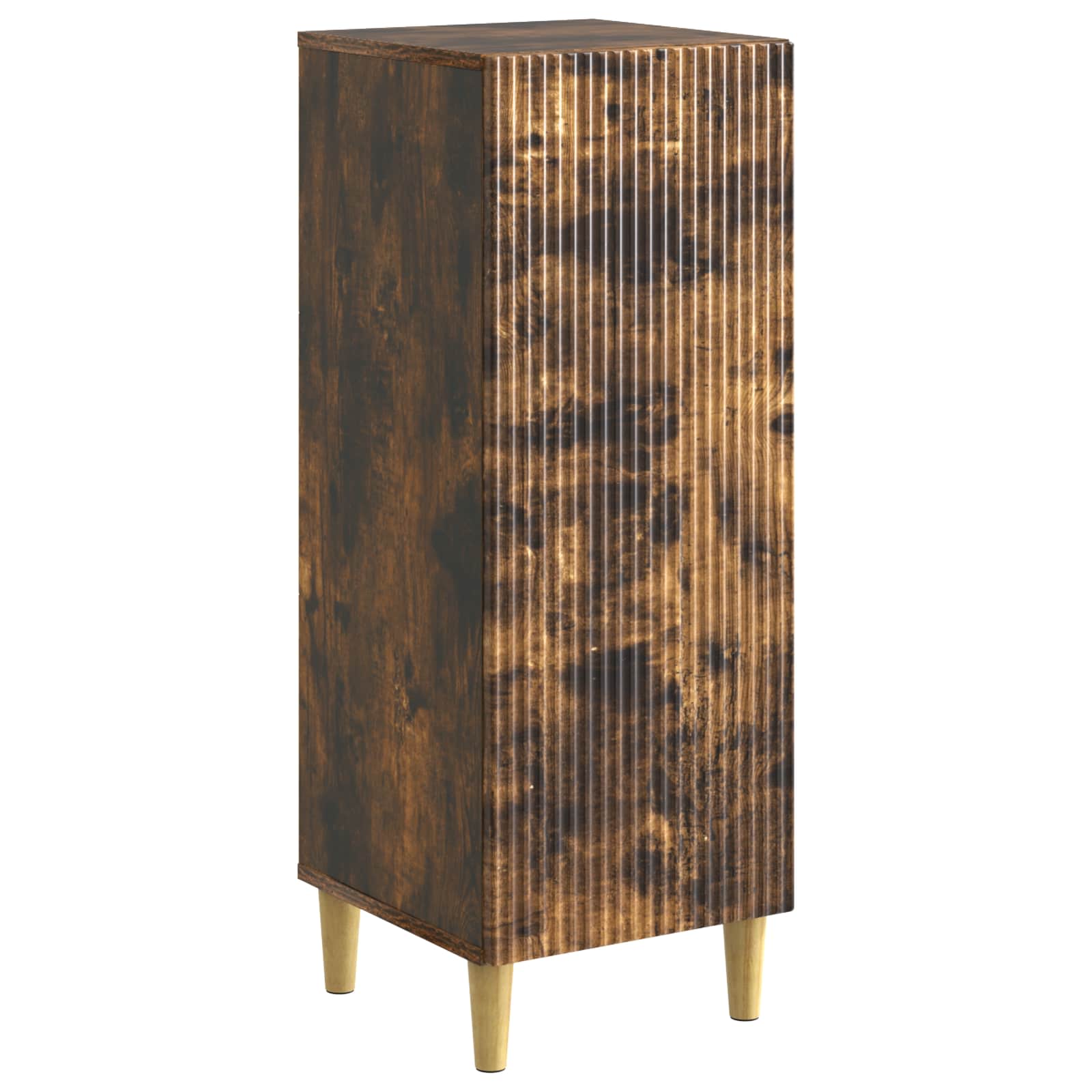 Dressoir Gerookt eiken 33 x 34,5 x 90 cm Bewerkt hout is nu te koop bij PeponiXL, paradijselijk wonen!