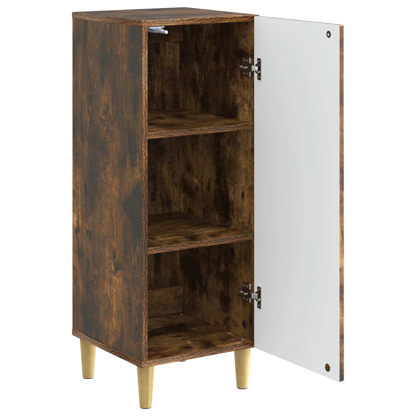 Dressoir Gerookt eiken 33 x 34,5 x 90 cm Bewerkt hout is nu te koop bij PeponiXL, paradijselijk wonen!