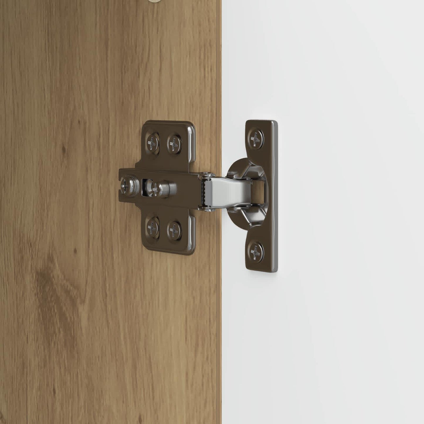 Dressoir Artisanaal eiken 33 x 34,5 x 90 cm Bewerkt hout is nu te koop bij PeponiXL, paradijselijk wonen!