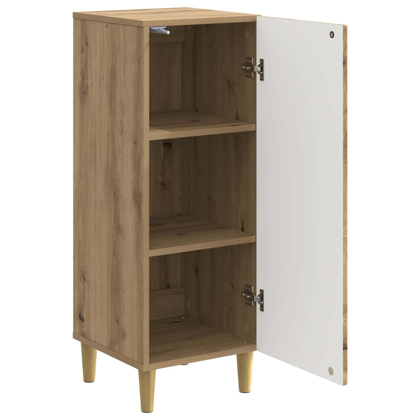 Dressoir Artisanaal eiken 33 x 34,5 x 90 cm Bewerkt hout is nu te koop bij PeponiXL, paradijselijk wonen!