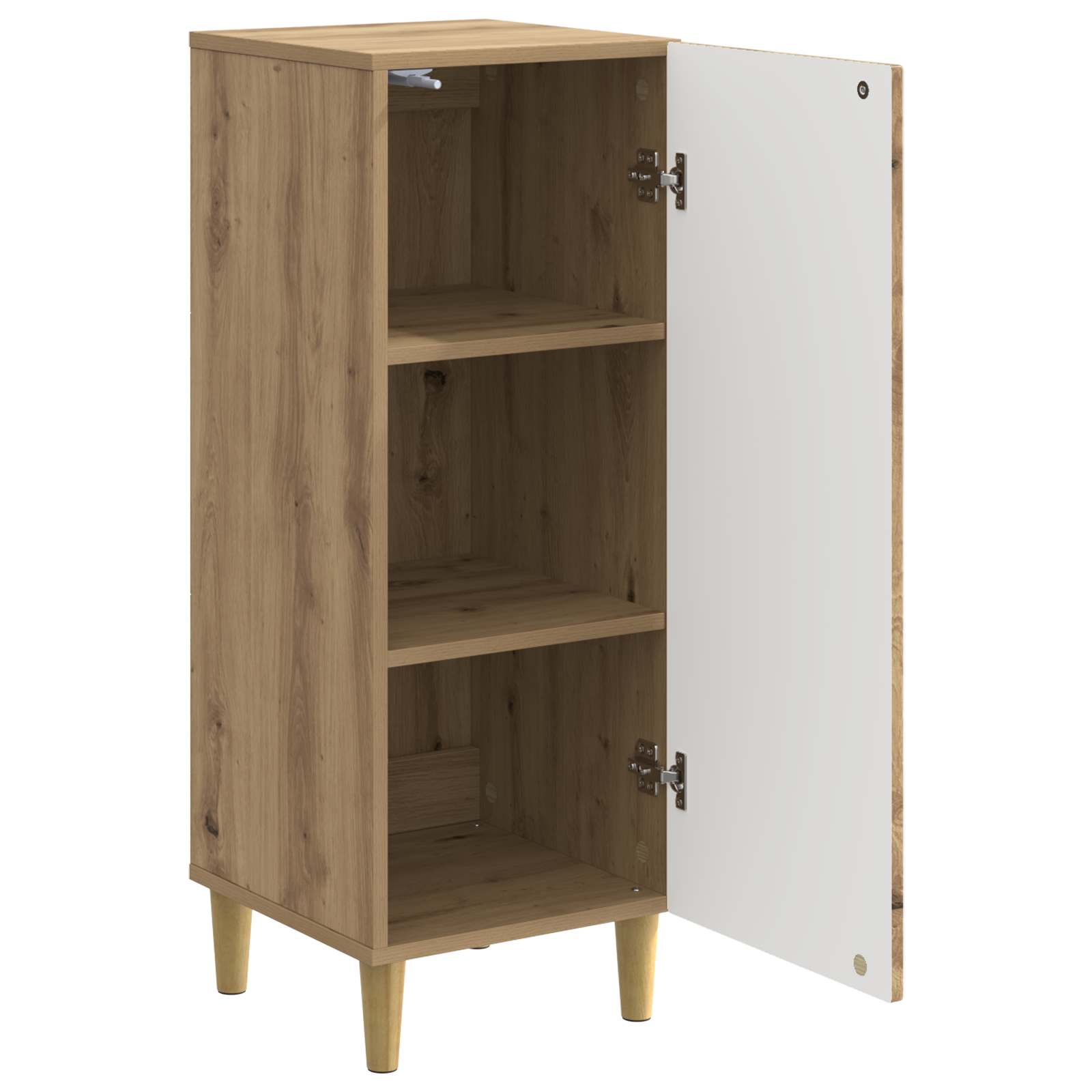 Dressoir Artisanaal eiken 33 x 34,5 x 90 cm Bewerkt hout is nu te koop bij PeponiXL, paradijselijk wonen!