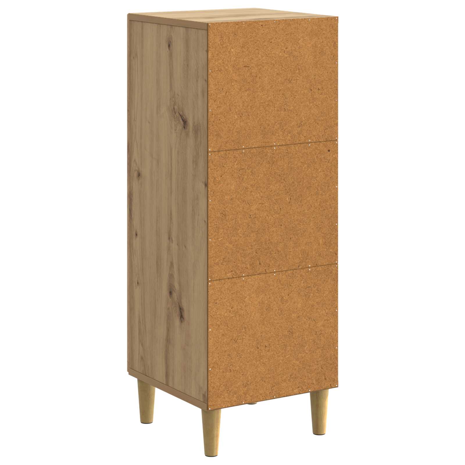 Dressoir Artisanaal eiken 33 x 34,5 x 90 cm Bewerkt hout is nu te koop bij PeponiXL, paradijselijk wonen!