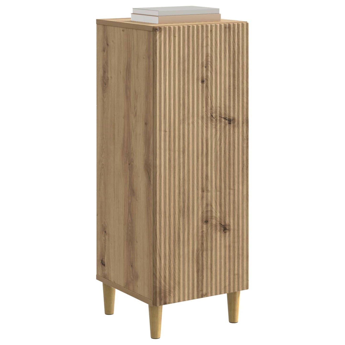 Dressoir Artisanaal eiken 33 x 34,5 x 90 cm Bewerkt hout is nu te koop bij PeponiXL, paradijselijk wonen!