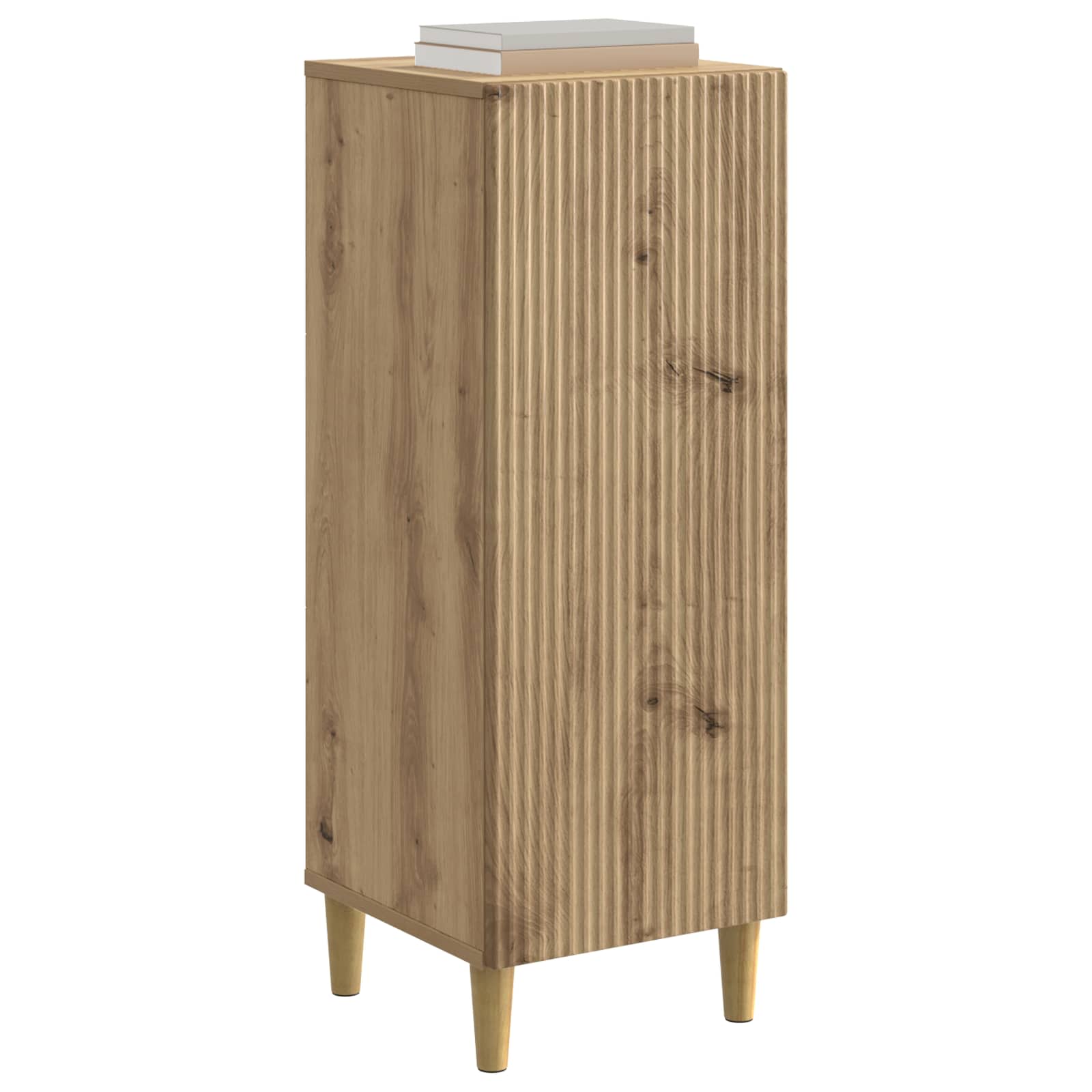 Dressoir Artisanaal eiken 33 x 34,5 x 90 cm Bewerkt hout is nu te koop bij PeponiXL, paradijselijk wonen!