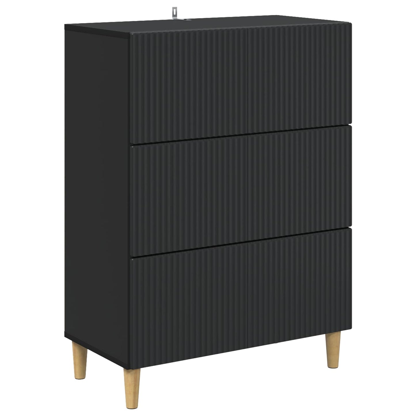 Ladenkast Zwart 66 x 34,5 x 90 cm Bewerkt hout is nu te koop bij PeponiXL, paradijselijk wonen!