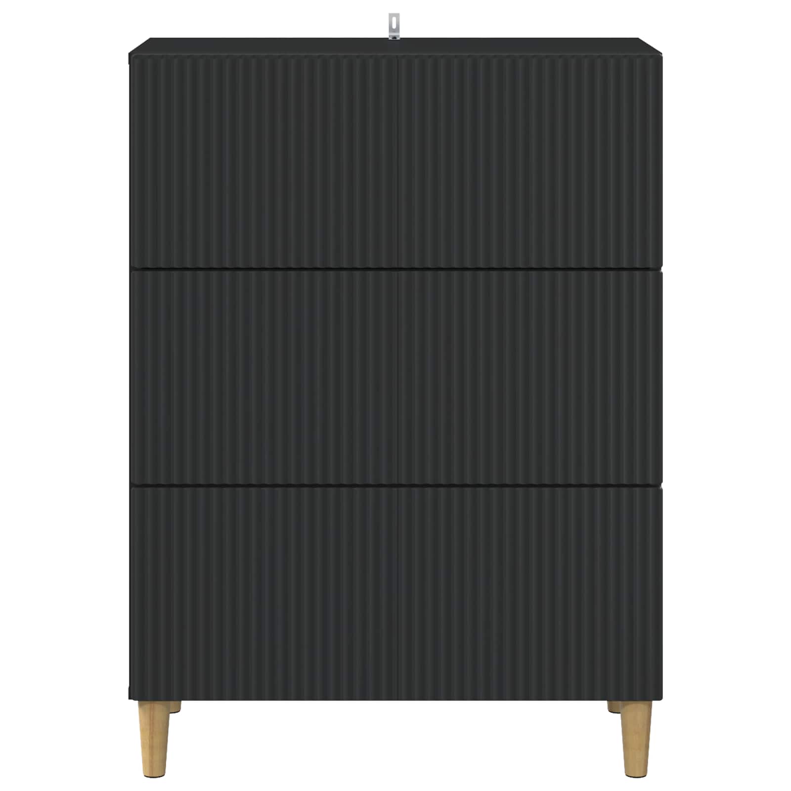Ladenkast Zwart 66 x 34,5 x 90 cm Bewerkt hout is nu te koop bij PeponiXL, paradijselijk wonen!