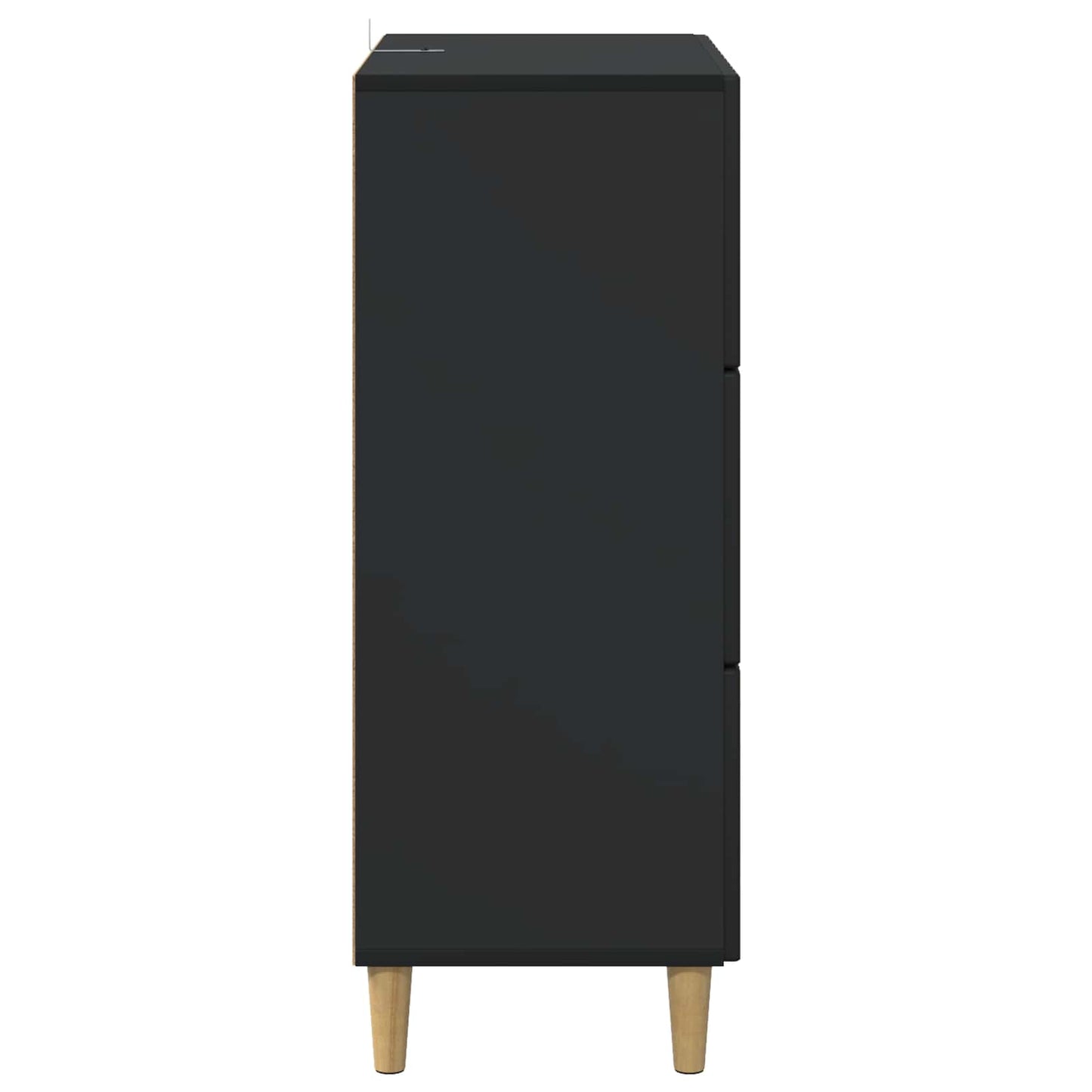 Ladenkast Zwart 66 x 34,5 x 90 cm Bewerkt hout is nu te koop bij PeponiXL, paradijselijk wonen!