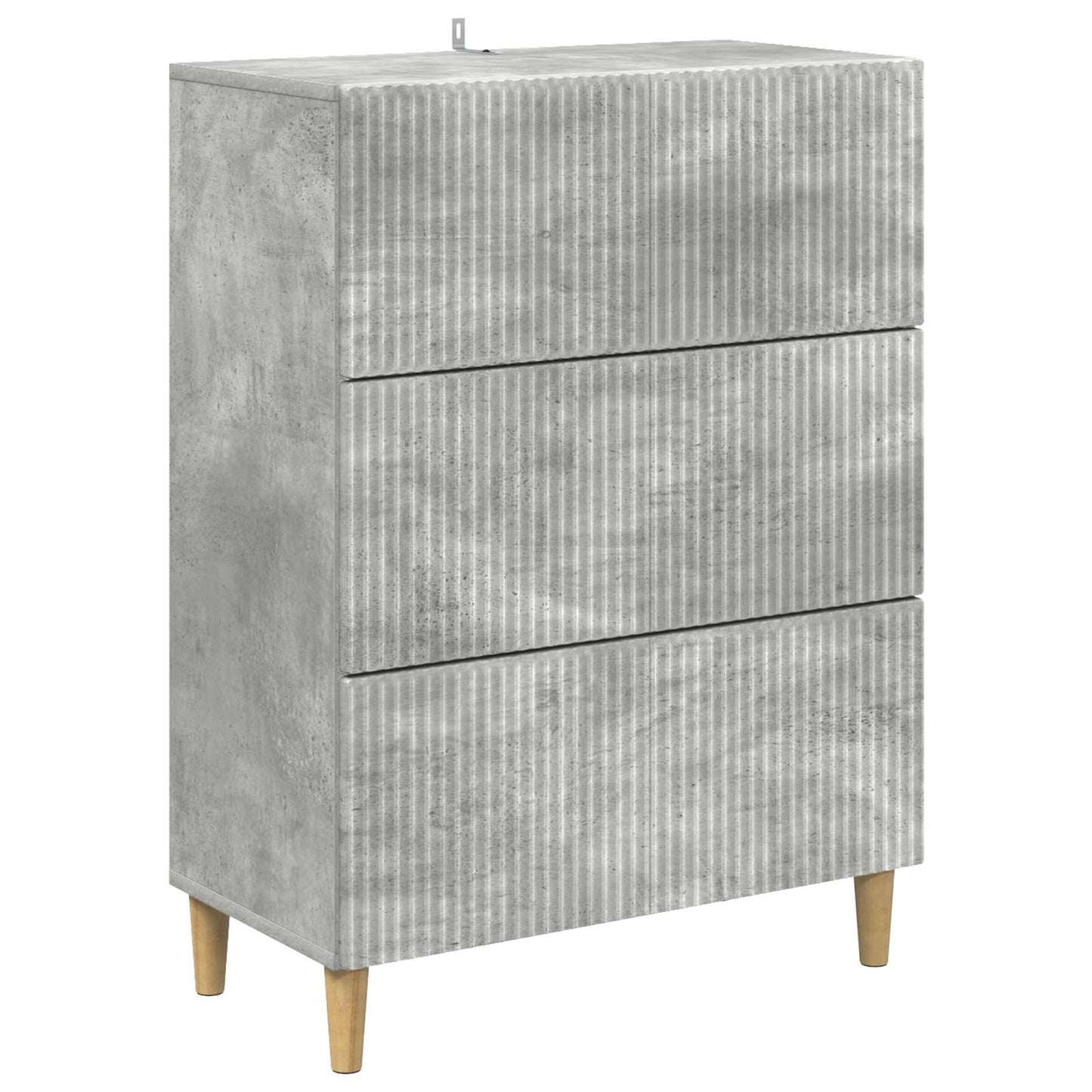 Ladenkast Betongrijs 66 x 34,5 x 90 cm Bewerkt hout is nu te koop bij PeponiXL, paradijselijk wonen!
