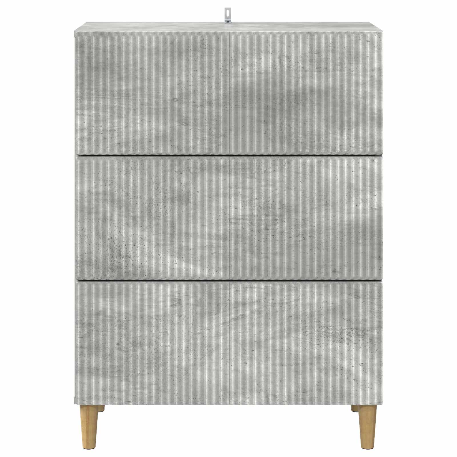 Ladenkast Betongrijs 66 x 34,5 x 90 cm Bewerkt hout is nu te koop bij PeponiXL, paradijselijk wonen!
