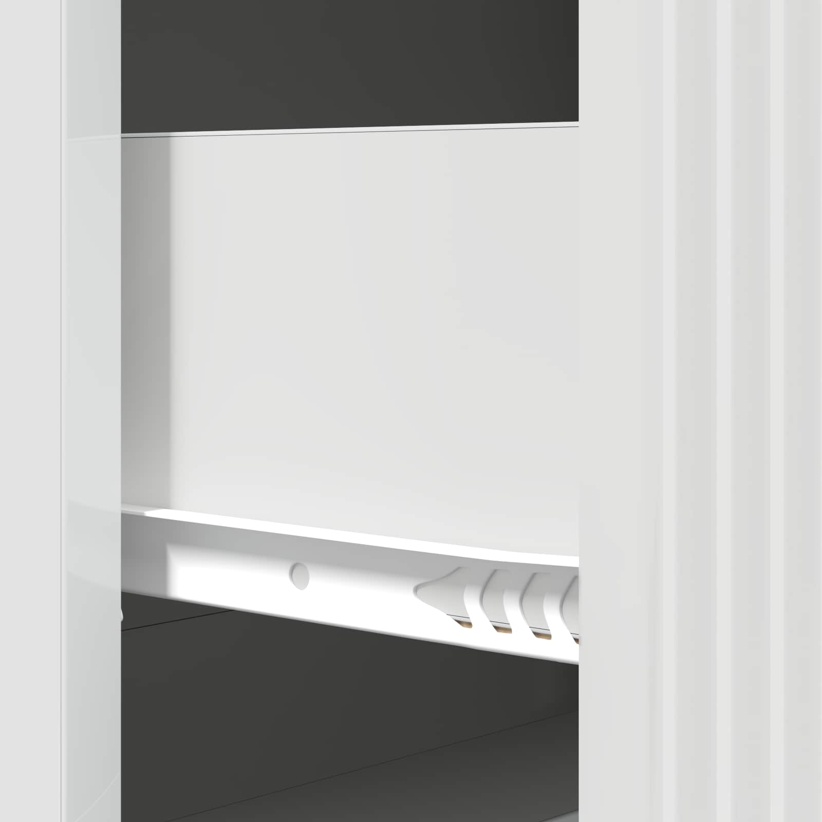 Ladenkast Hoogglans Wit 66 x 34,5 x 90 cm Bewerkt hout is nu te koop bij PeponiXL, paradijselijk wonen!