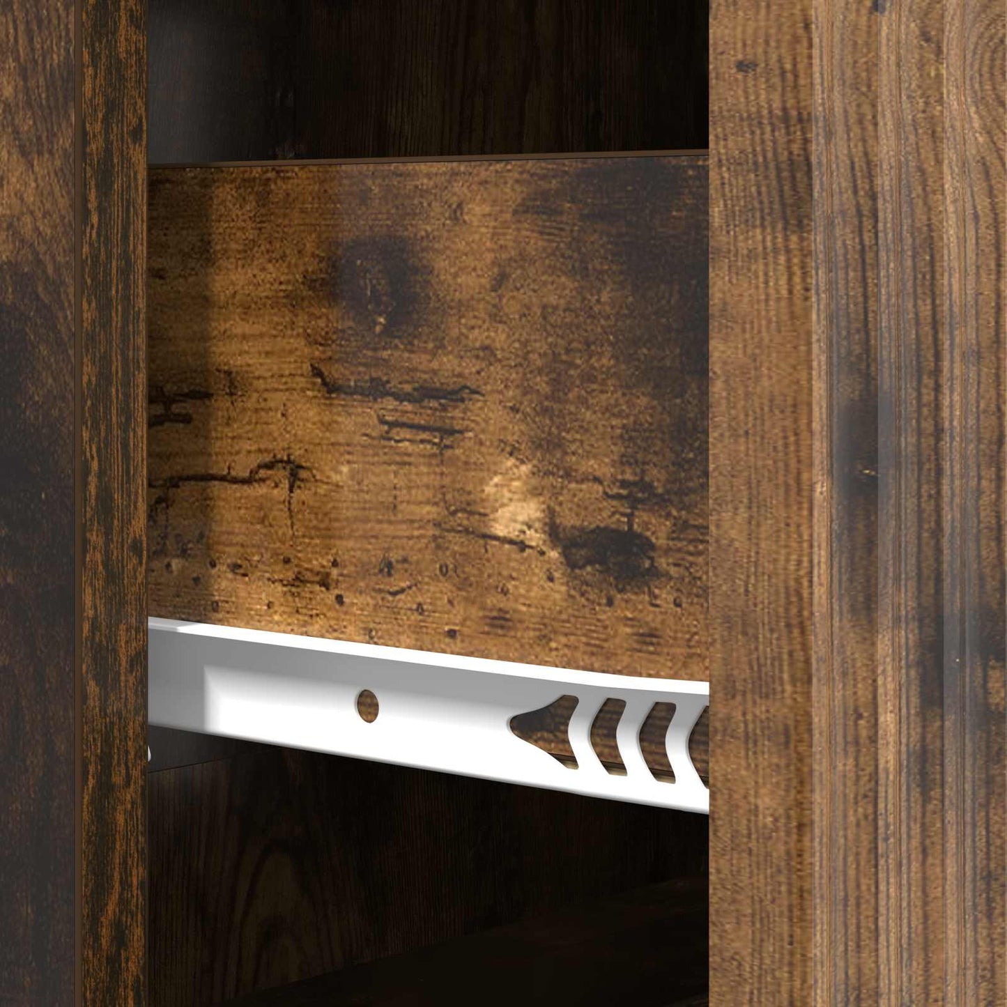 Ladenkast Gerookt eiken 66 x 34,5 x 90 cm Bewerkt hout is nu te koop bij PeponiXL, paradijselijk wonen!