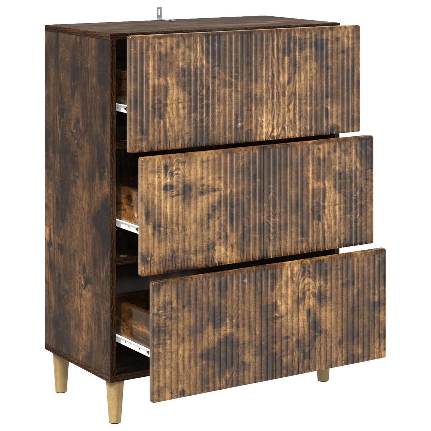 Ladenkast Gerookt eiken 66 x 34,5 x 90 cm Bewerkt hout is nu te koop bij PeponiXL, paradijselijk wonen!