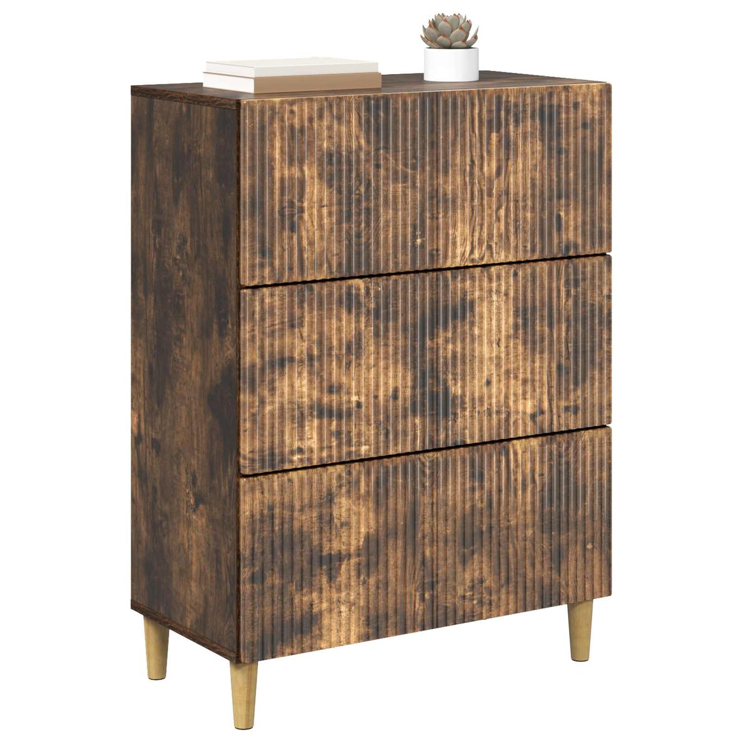 Ladenkast Gerookt eiken 66 x 34,5 x 90 cm Bewerkt hout is nu te koop bij PeponiXL, paradijselijk wonen!