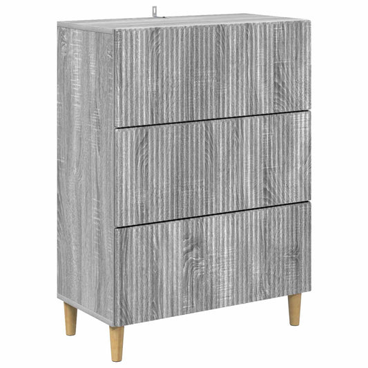 Ladenkast Grijs sonoma 66 x 34,5 x 90 cm Bewerkt hout is nu te koop bij PeponiXL, paradijselijk wonen!