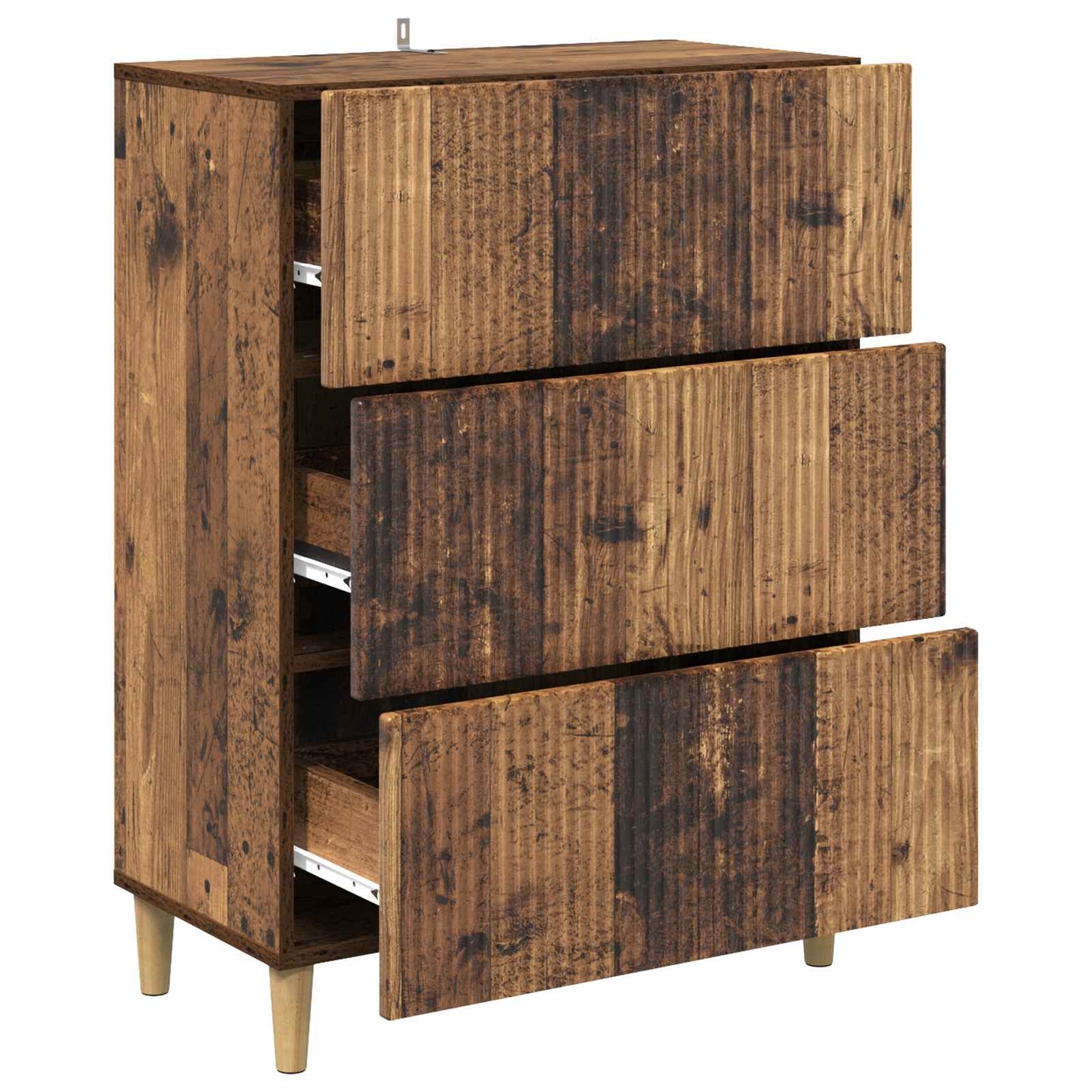 Ladenkast Oud hout 66 x 34,5 x 90 cm Bewerkt hout is nu te koop bij PeponiXL, paradijselijk wonen!