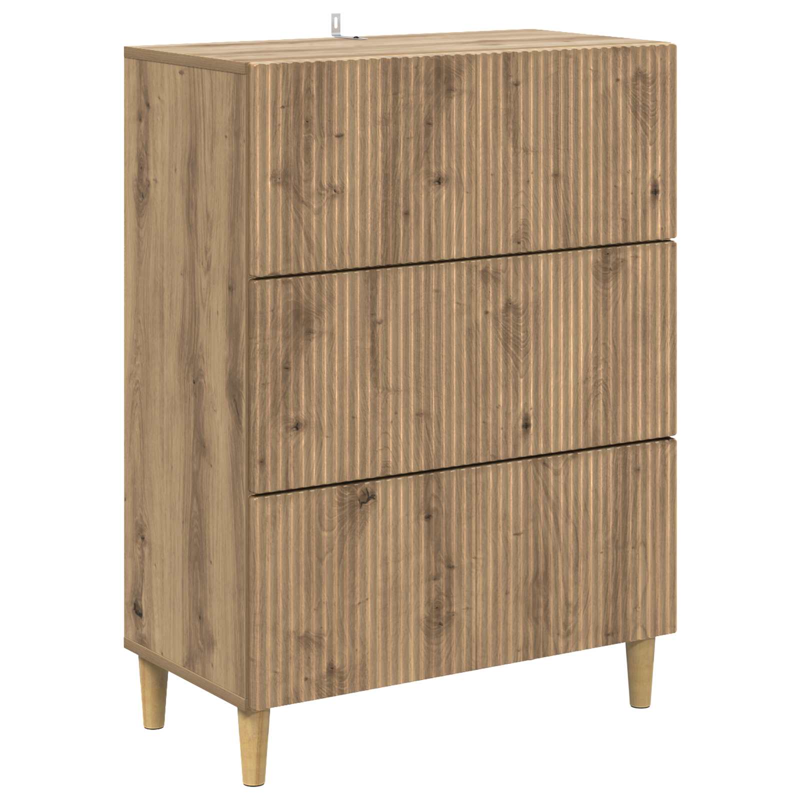 Ladenkast Artisanaal eiken 66 x 34,5 x 90 cm Bewerkt hout is nu te koop bij PeponiXL, paradijselijk wonen!