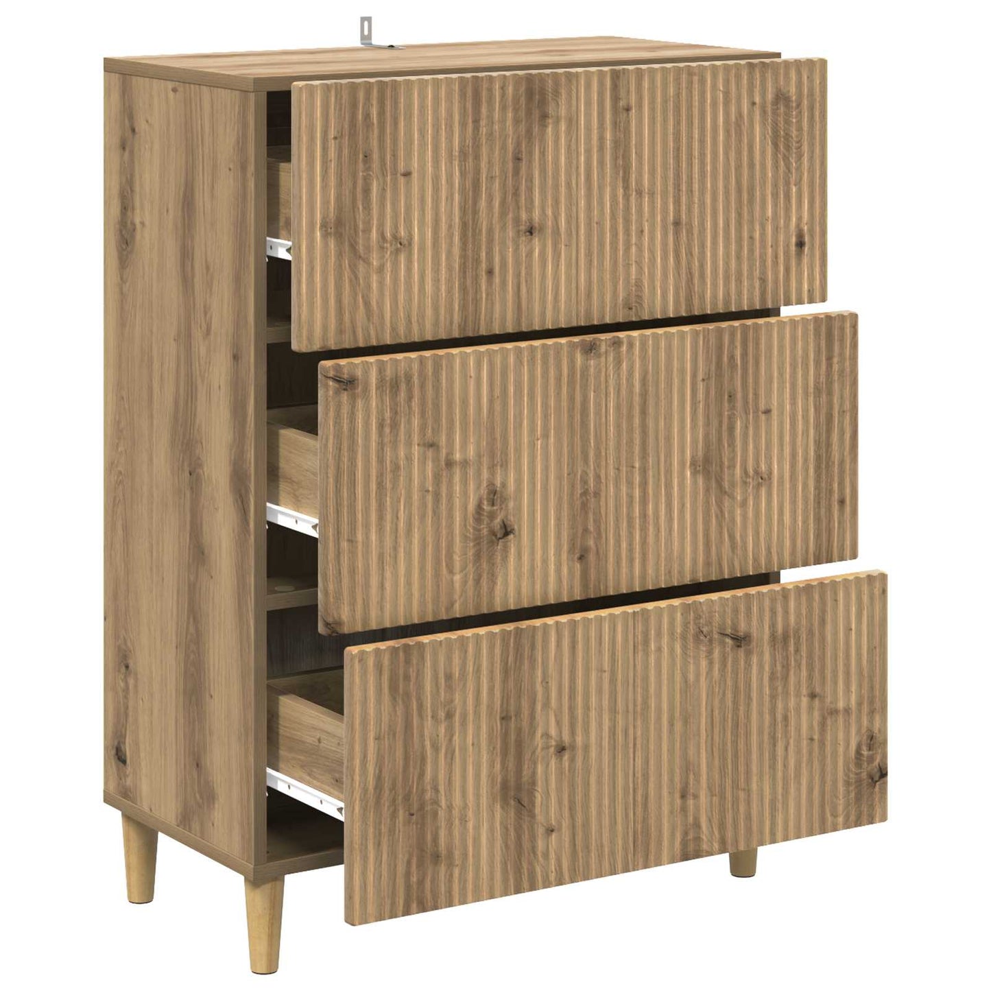 Ladenkast Artisanaal eiken 66 x 34,5 x 90 cm Bewerkt hout is nu te koop bij PeponiXL, paradijselijk wonen!