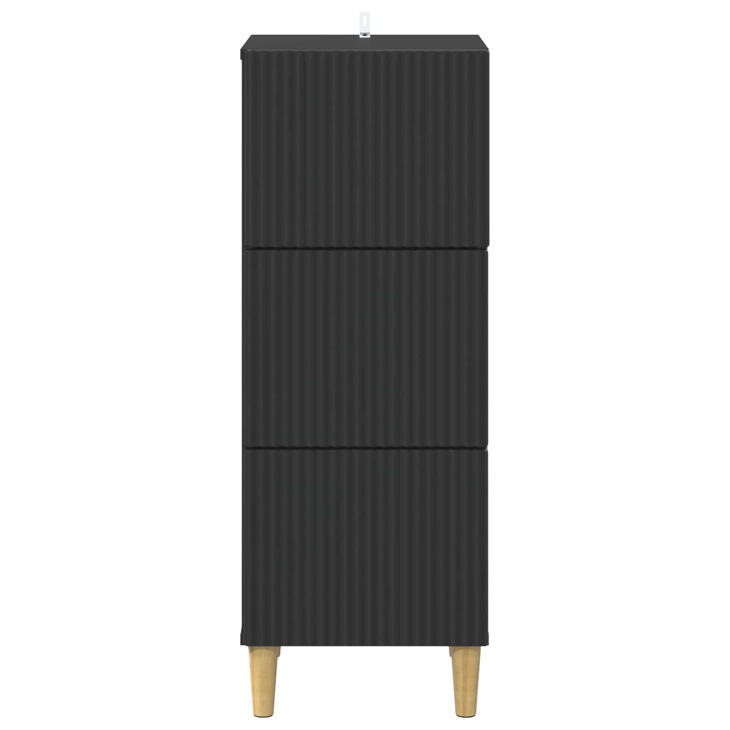 Ladenkast Zwart 33 x 34,5 x 90 cm Bewerkt hout is nu te koop bij PeponiXL, paradijselijk wonen!