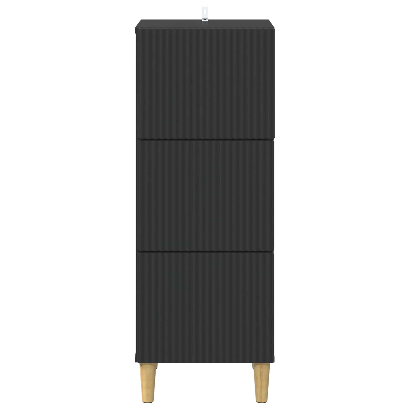 Ladenkast Zwart 33 x 34,5 x 90 cm Bewerkt hout is nu te koop bij PeponiXL, paradijselijk wonen!