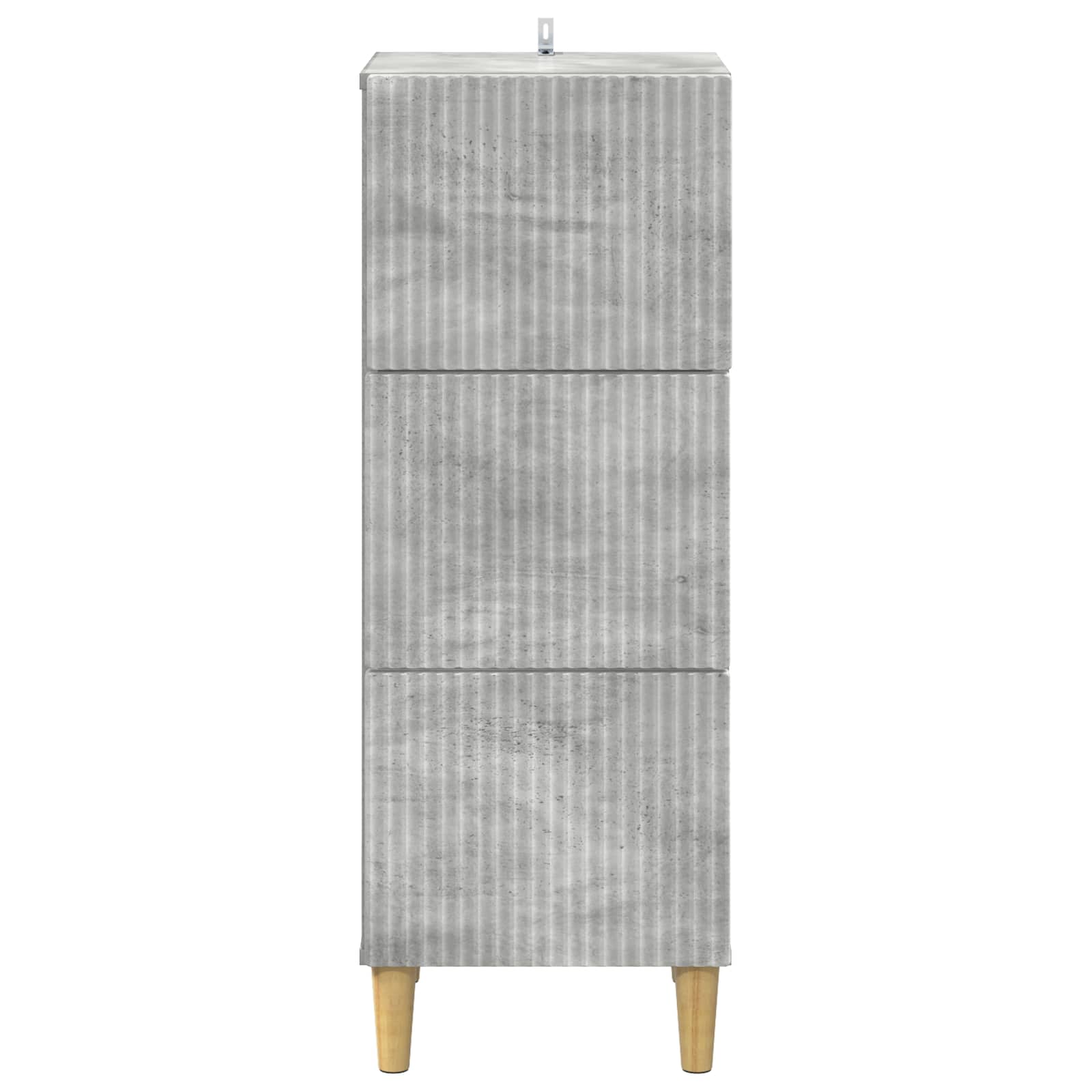 Ladenkast Betongrijs 33 x 34,5 x 90 cm Bewerkt hout is nu te koop bij PeponiXL, paradijselijk wonen!