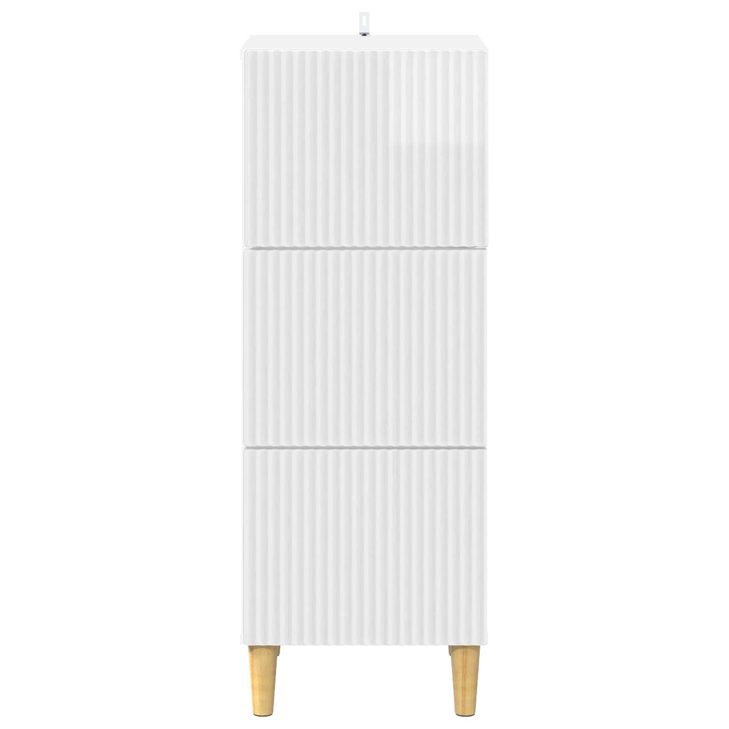 Ladenkast Hoogglans Wit 33 x 34,5 x 90 cm Bewerkt hout is nu te koop bij PeponiXL, paradijselijk wonen!