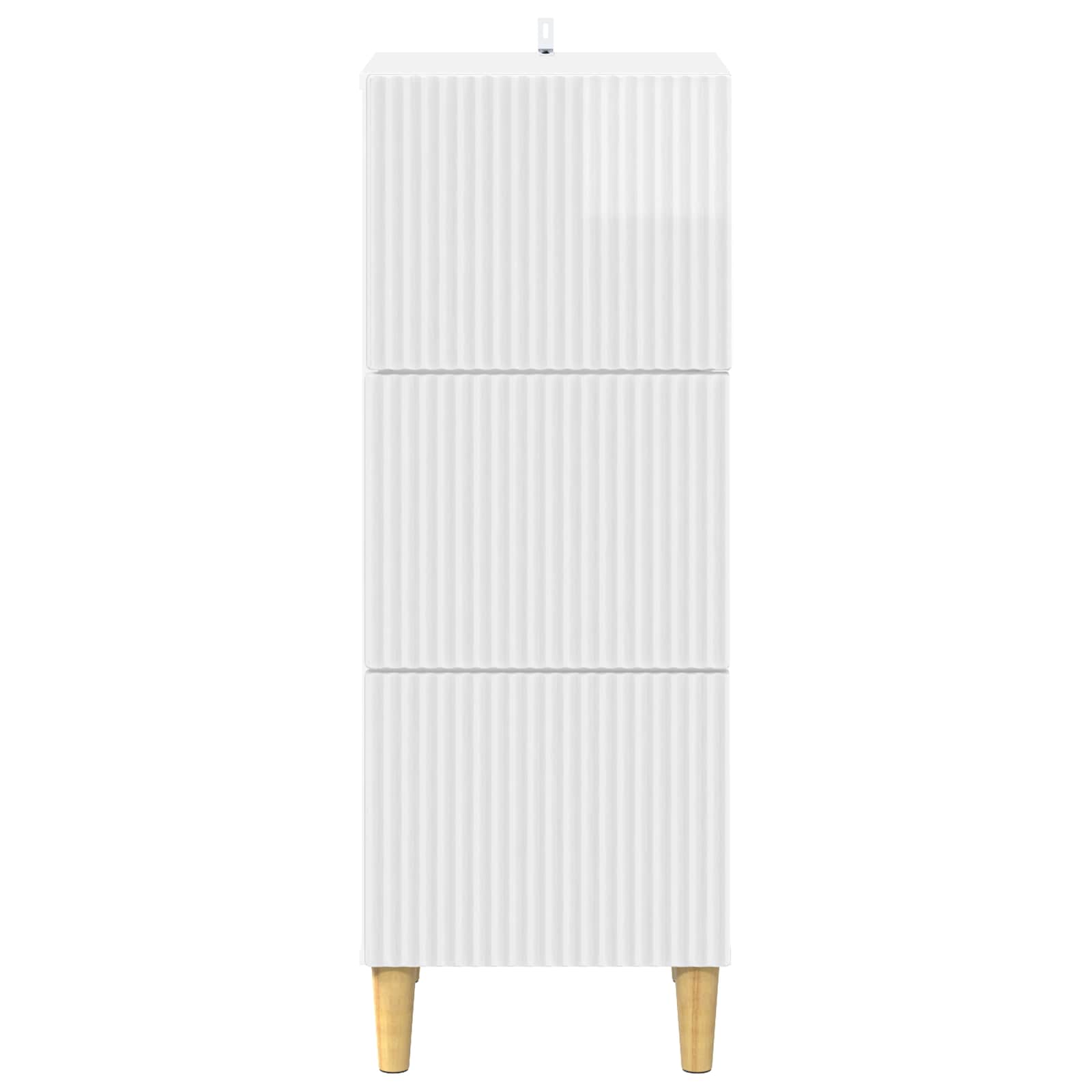 Ladenkast Hoogglans Wit 33 x 34,5 x 90 cm Bewerkt hout is nu te koop bij PeponiXL, paradijselijk wonen!