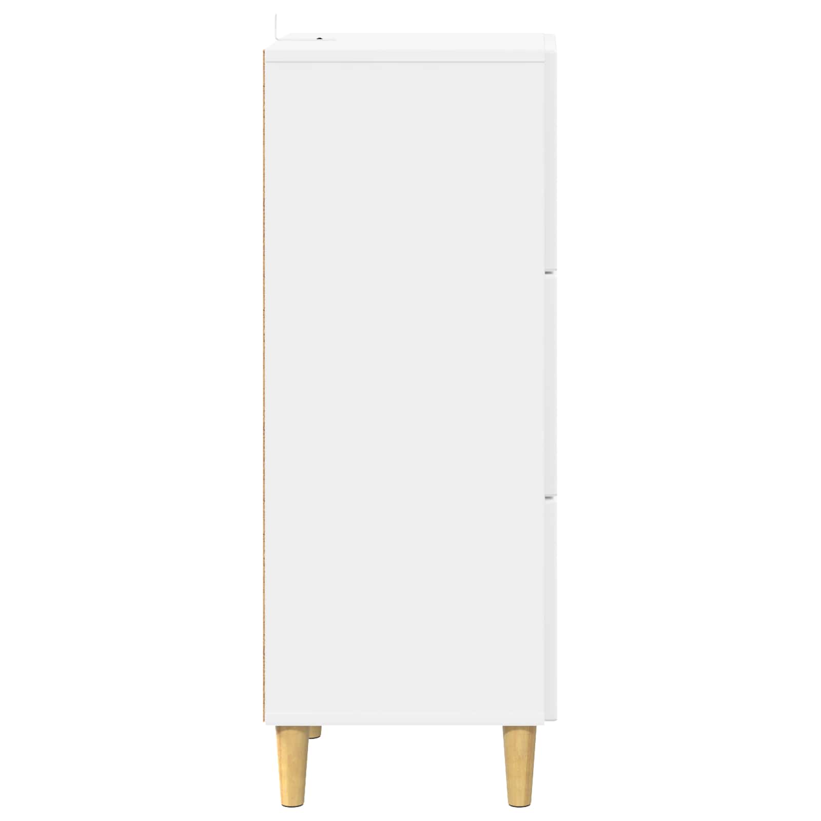 Ladenkast Hoogglans Wit 33 x 34,5 x 90 cm Bewerkt hout is nu te koop bij PeponiXL, paradijselijk wonen!