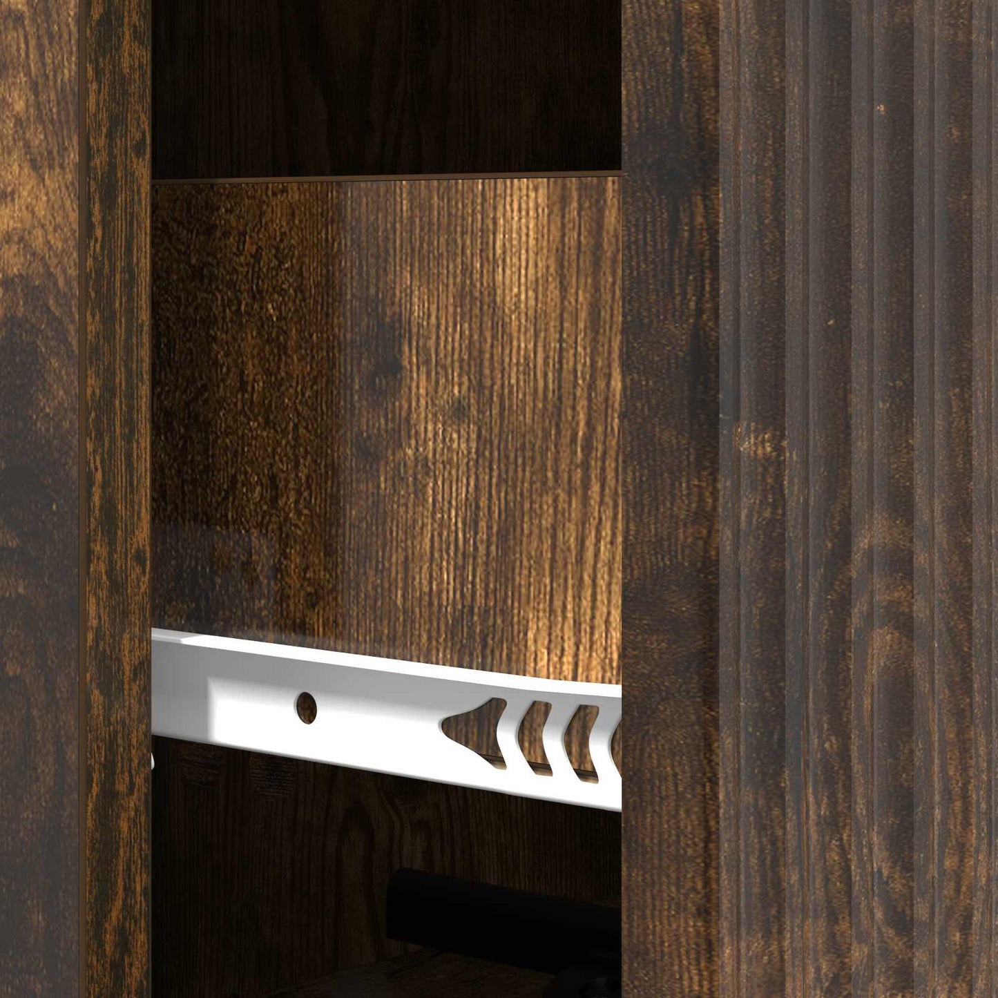 Ladenkast Gerookt eiken 33 x 34,5 x 90 cm Bewerkt hout is nu te koop bij PeponiXL, paradijselijk wonen!