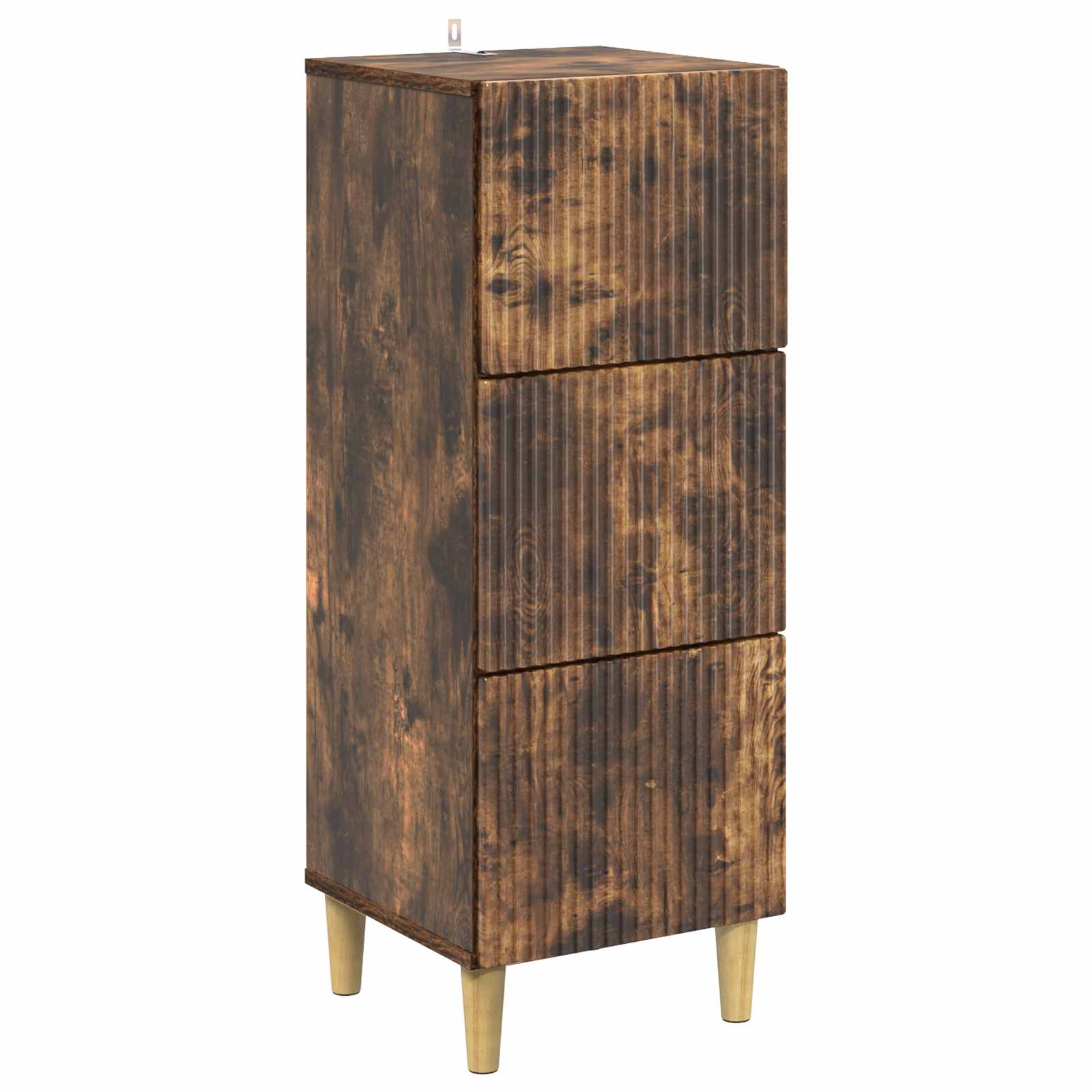 Ladenkast Gerookt eiken 33 x 34,5 x 90 cm Bewerkt hout is nu te koop bij PeponiXL, paradijselijk wonen!