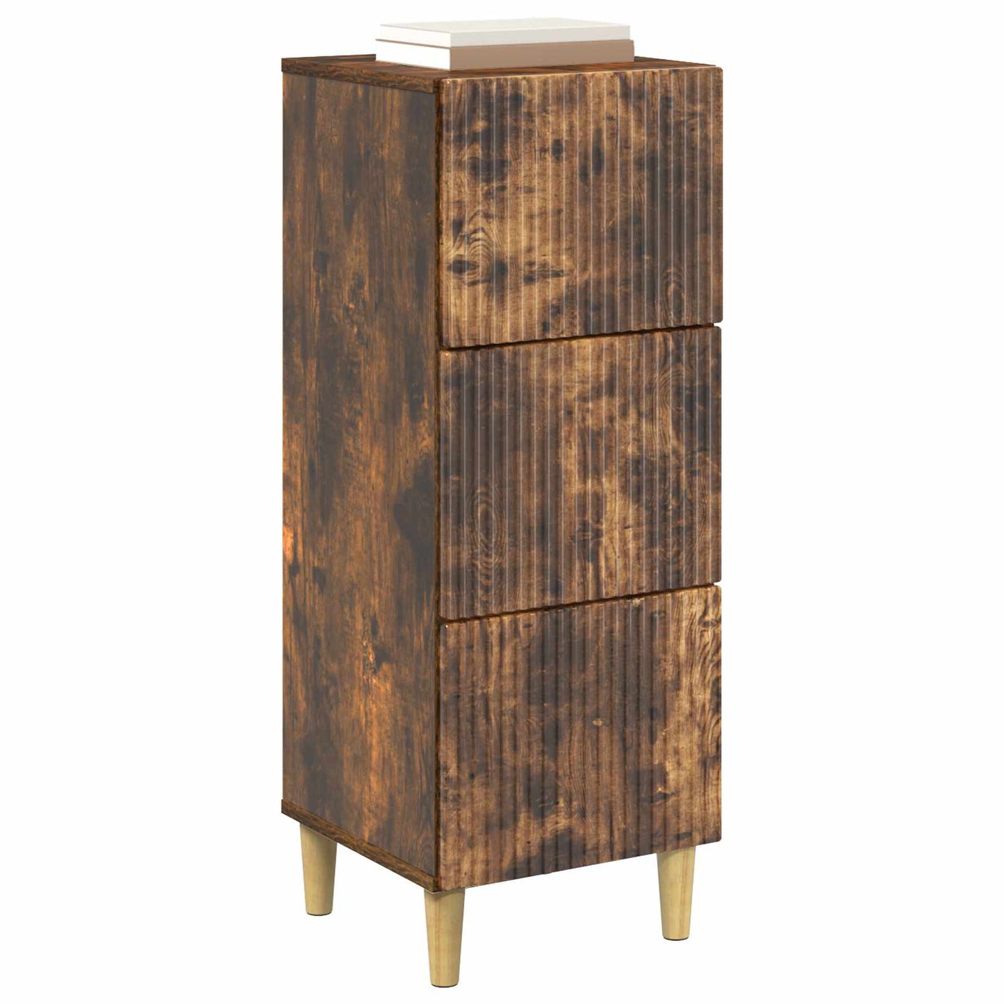 Ladenkast Gerookt eiken 33 x 34,5 x 90 cm Bewerkt hout is nu te koop bij PeponiXL, paradijselijk wonen!