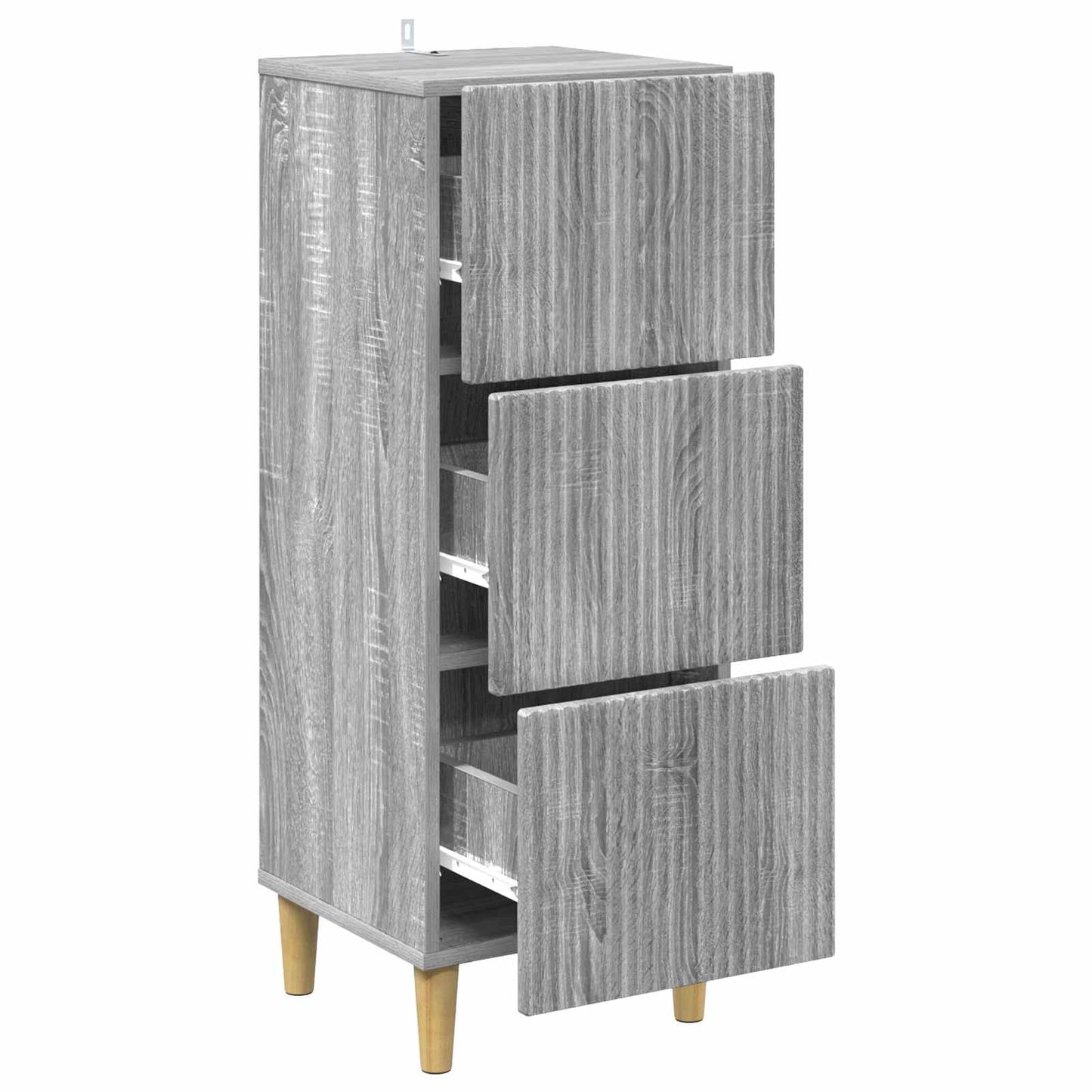 Ladenkast Grijs sonoma 33 x 34,5 x 90 cm Bewerkt hout is nu te koop bij PeponiXL, paradijselijk wonen!