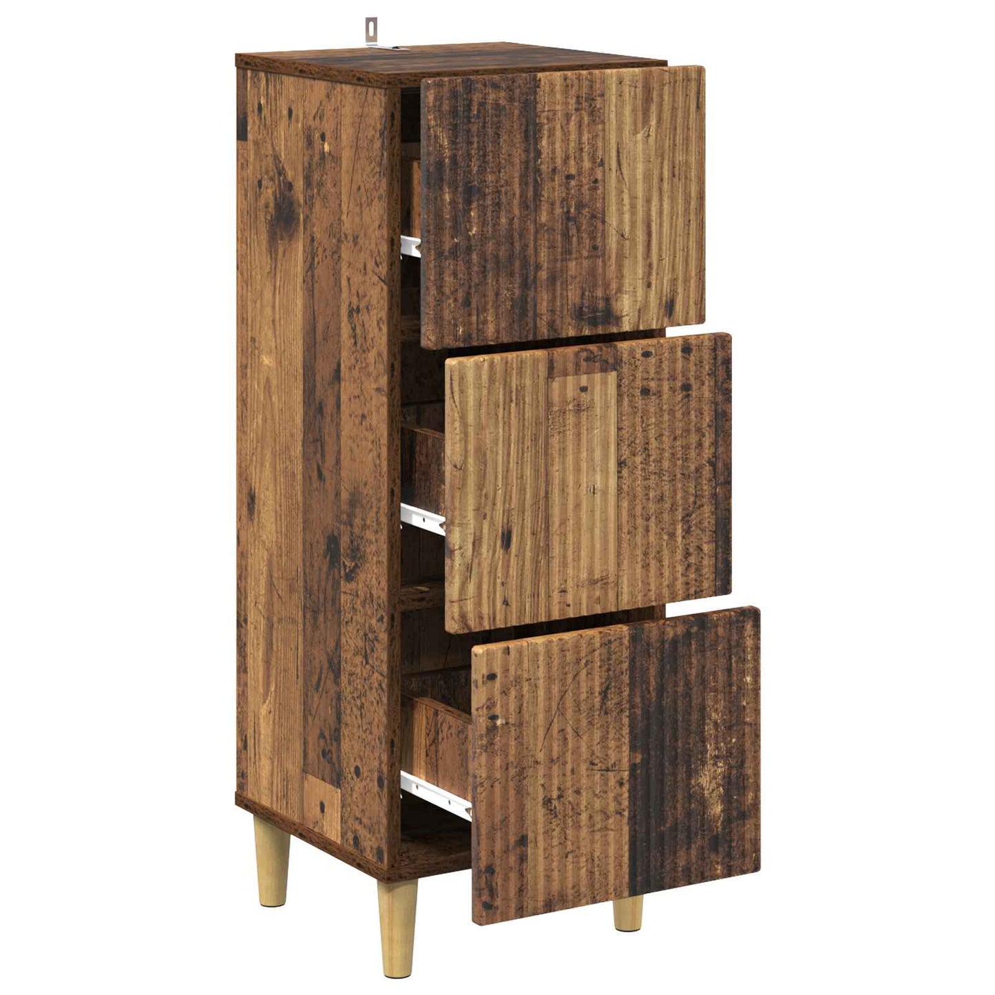 Ladenkast Oud hout 33 x 34,5 x 90 cm Bewerkt hout is nu te koop bij PeponiXL, paradijselijk wonen!