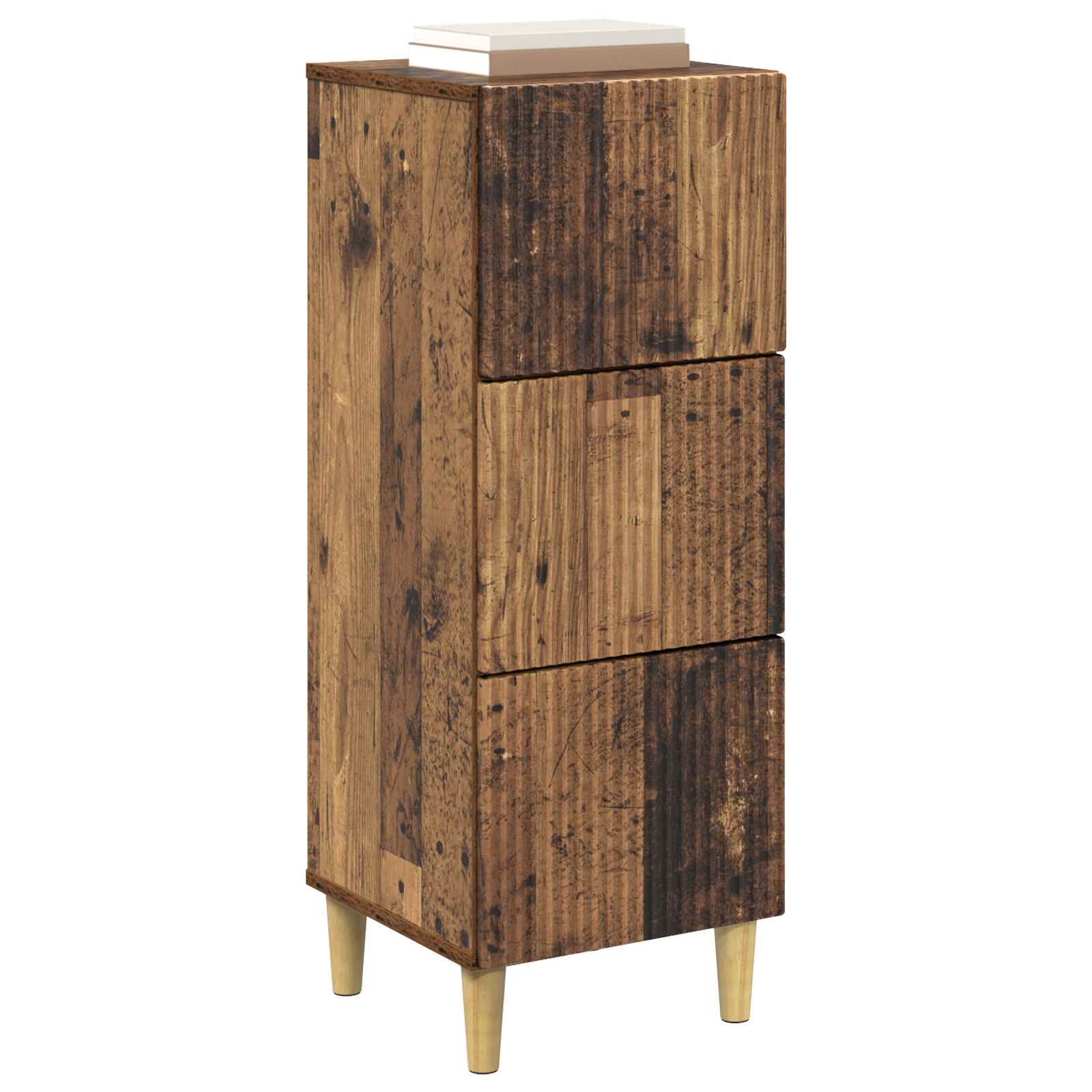 Ladenkast Oud hout 33 x 34,5 x 90 cm Bewerkt hout is nu te koop bij PeponiXL, paradijselijk wonen!