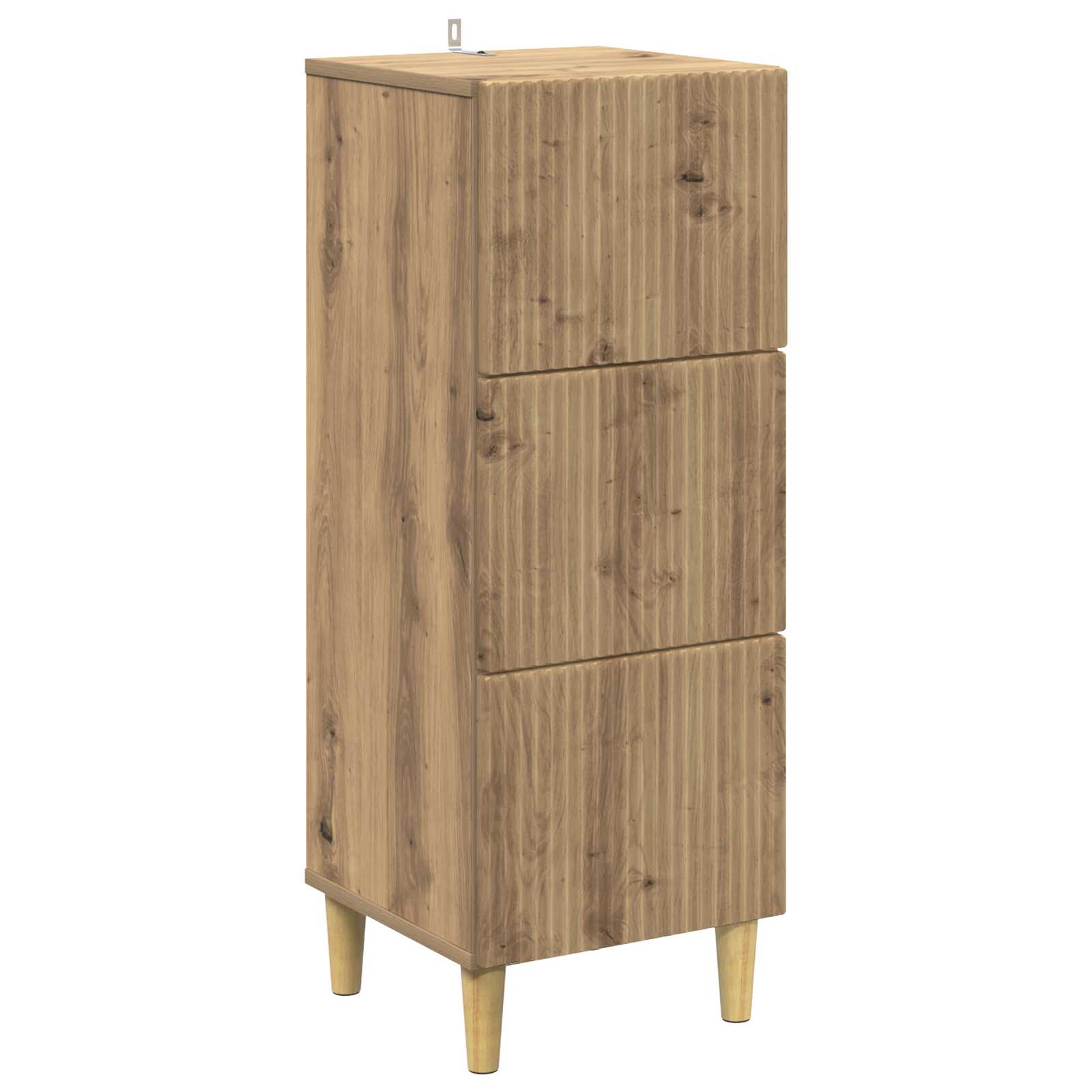 Ladenkast Artisanaal eiken 33 x 34,5 x 90 cm Bewerkt hout is nu te koop bij PeponiXL, paradijselijk wonen!