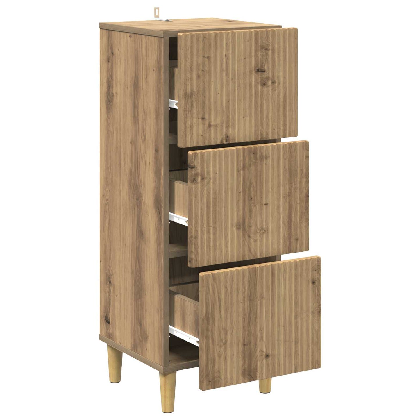 Ladenkast Artisanaal eiken 33 x 34,5 x 90 cm Bewerkt hout is nu te koop bij PeponiXL, paradijselijk wonen!