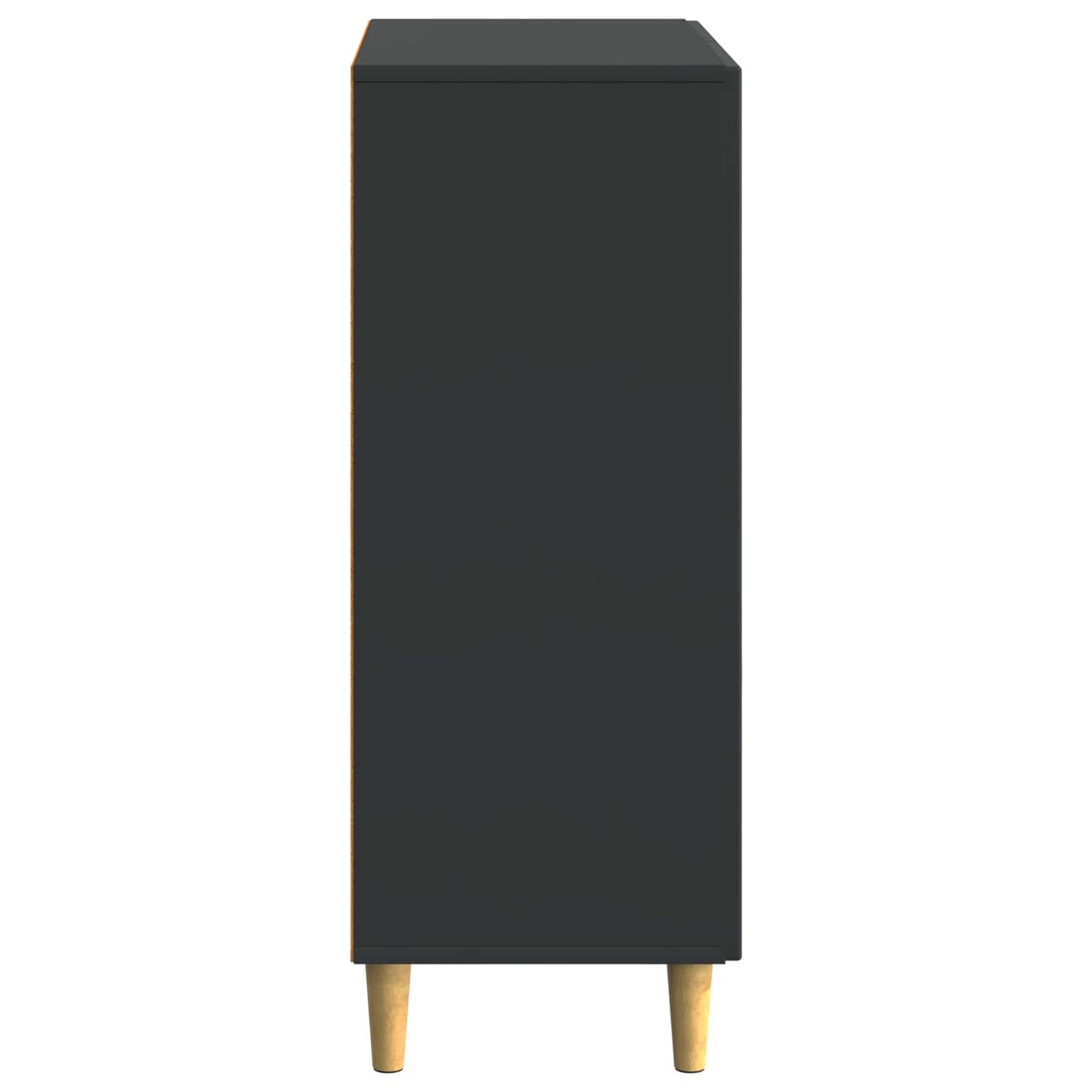Dressoir met lade Zwart 66 x 34,5 x 90 cm Bewerkt hout is nu te koop bij PeponiXL, paradijselijk wonen!