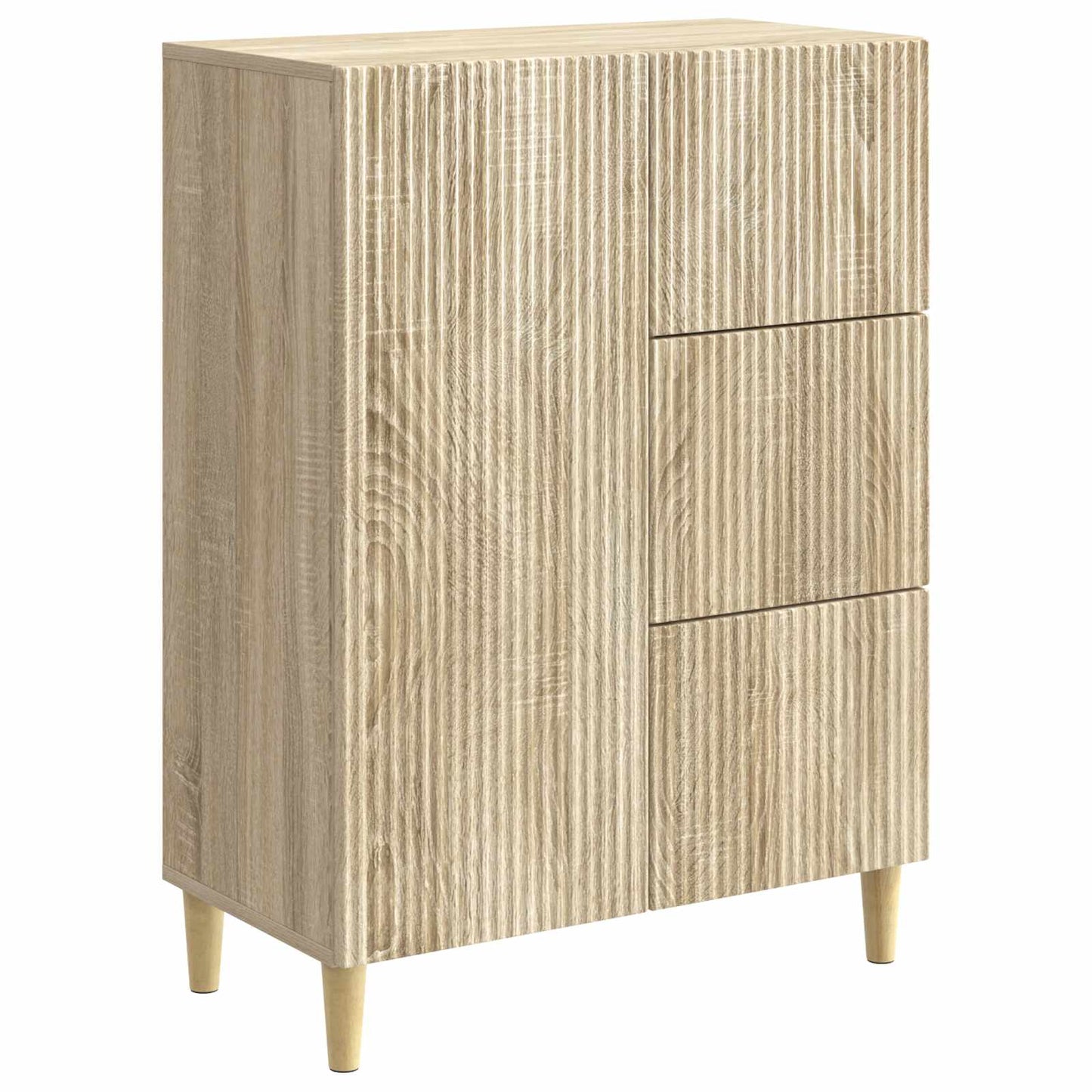 Dressoir met lade Sonoma Eiken 66 x 34,5 x 90 cm Bewerkt hout is nu te koop bij PeponiXL, paradijselijk wonen!