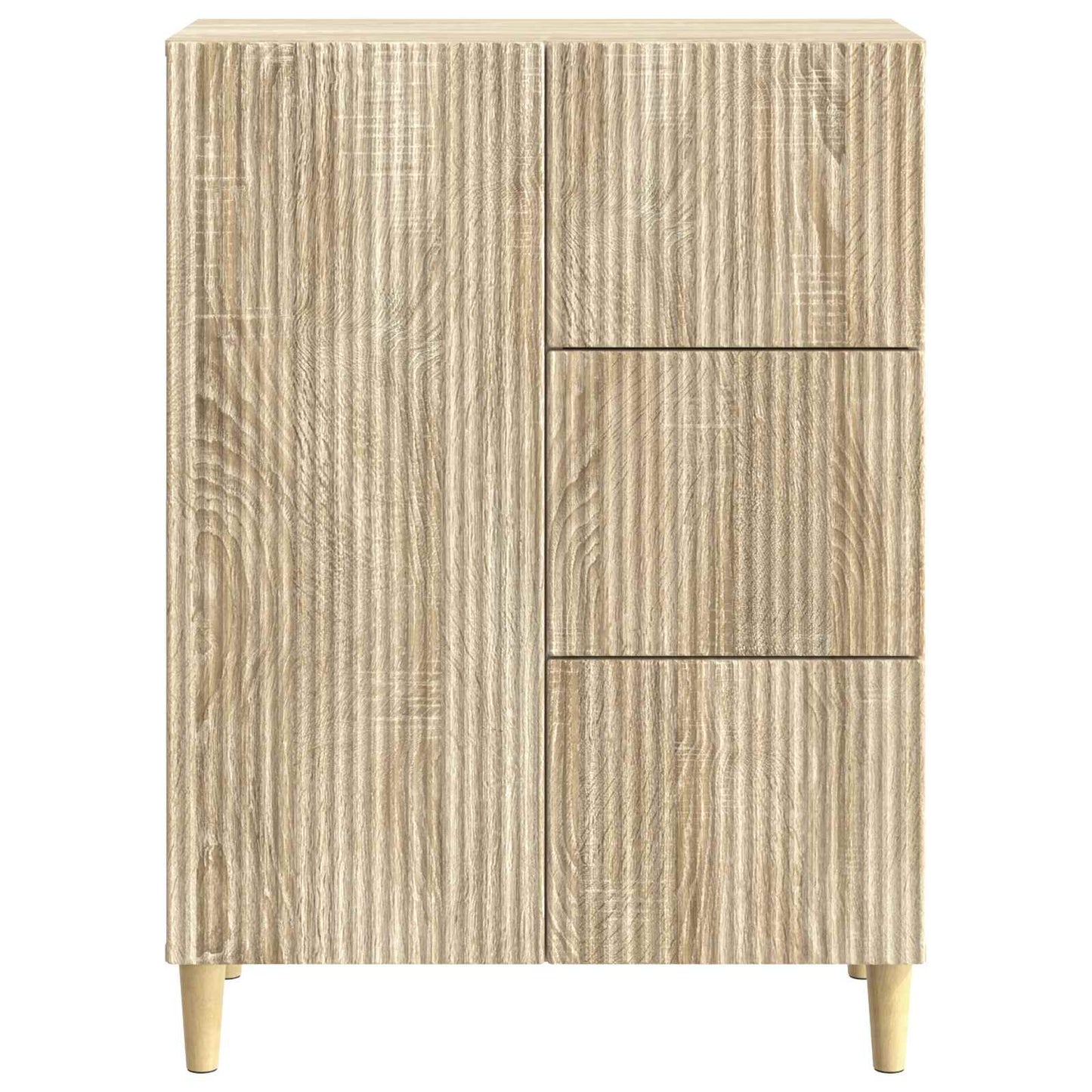 Dressoir met lade Sonoma Eiken 66 x 34,5 x 90 cm Bewerkt hout is nu te koop bij PeponiXL, paradijselijk wonen!