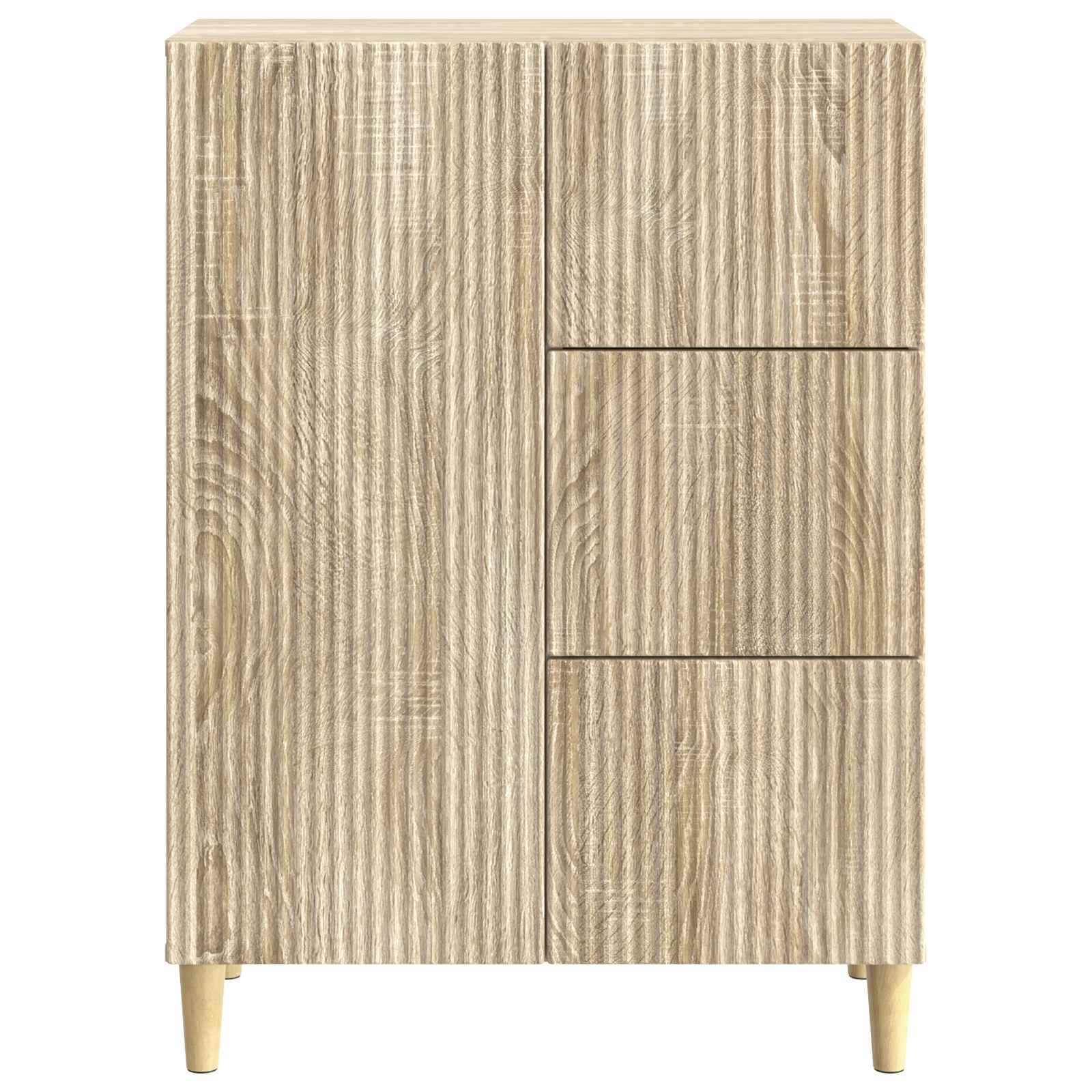 Dressoir met lade Sonoma Eiken 66 x 34,5 x 90 cm Bewerkt hout is nu te koop bij PeponiXL, paradijselijk wonen!