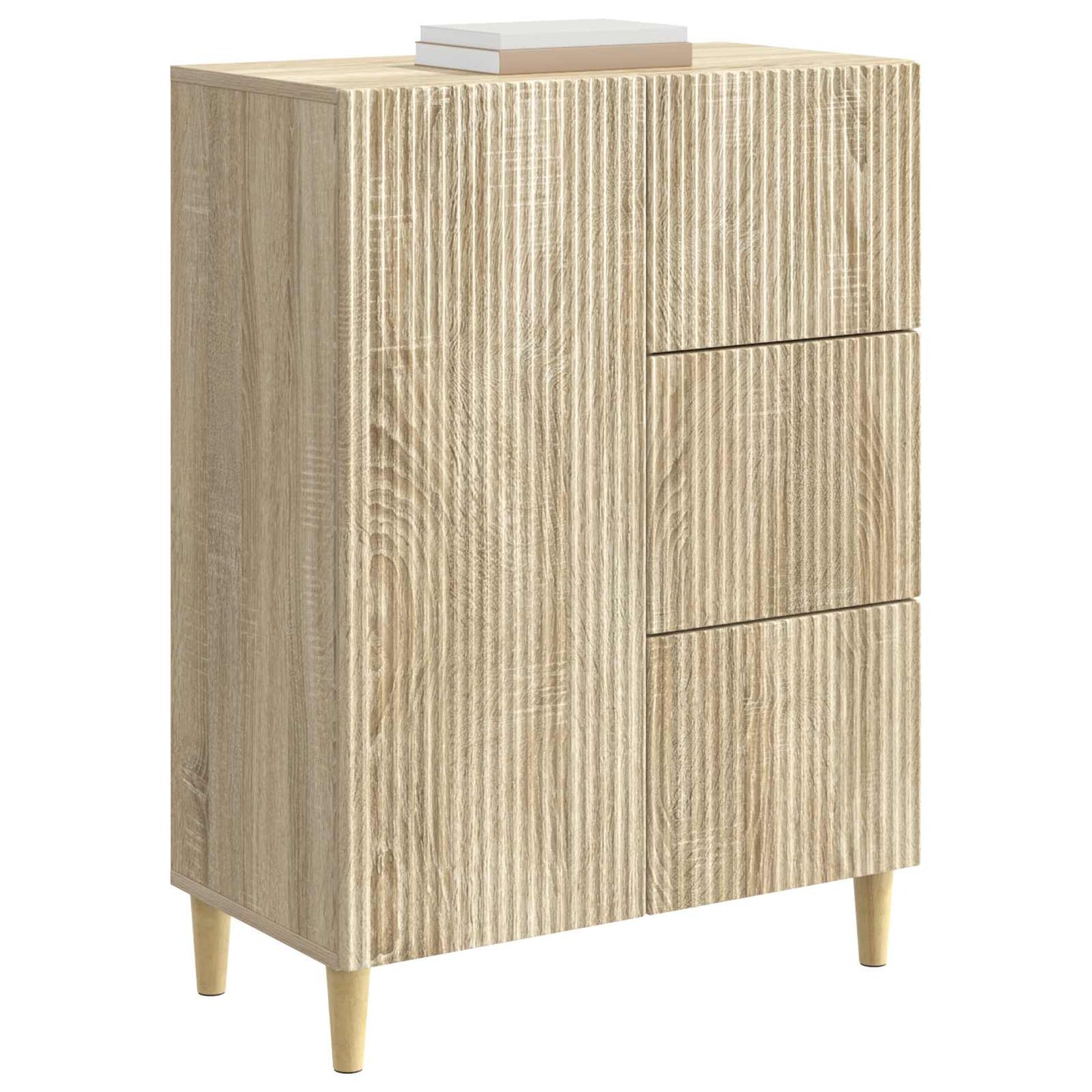 Dressoir met lade Sonoma Eiken 66 x 34,5 x 90 cm Bewerkt hout is nu te koop bij PeponiXL, paradijselijk wonen!