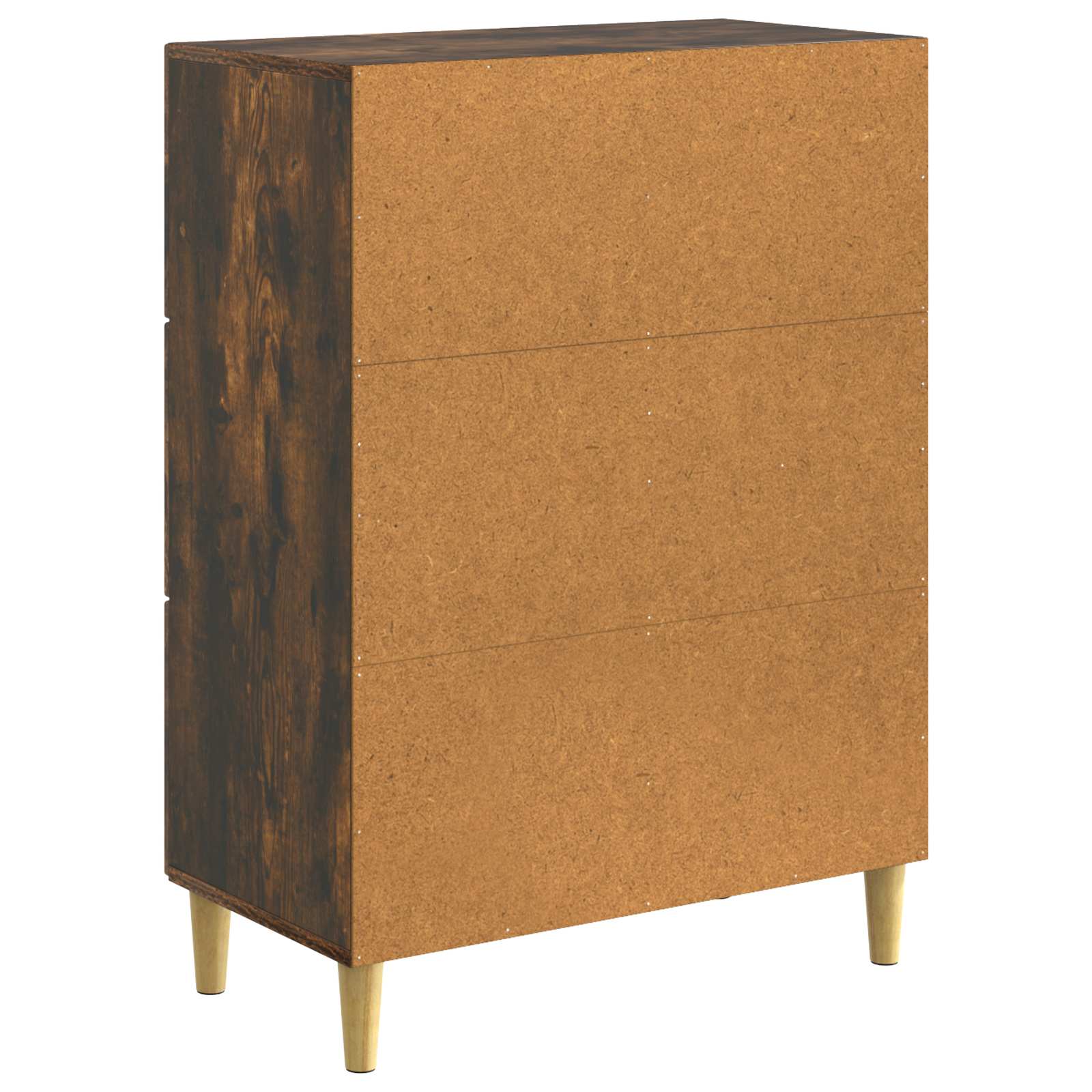 Dressoir met lade Gerookt eiken 66 x 34,5 x 90 cm Bewerkt hout is nu te koop bij PeponiXL, paradijselijk wonen!