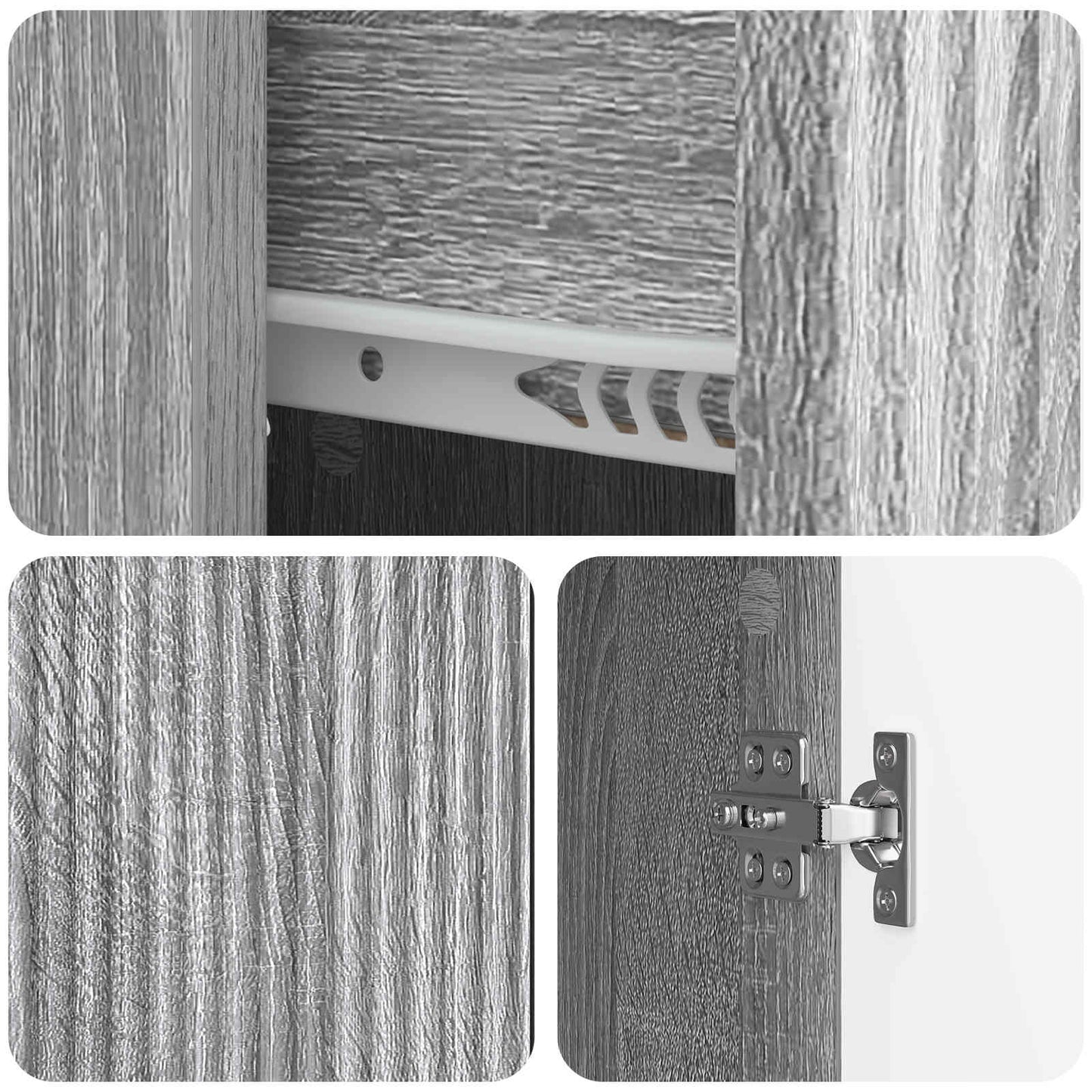 Dressoir met lade Grijs sonoma 66 x 34,5 x 90 cm Bewerkt hout is nu te koop bij PeponiXL, paradijselijk wonen!